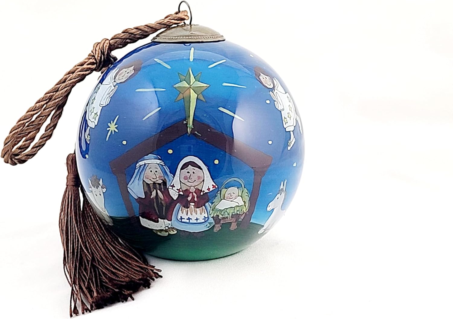 Prayer Blessing Handcrafted Glass Ornament