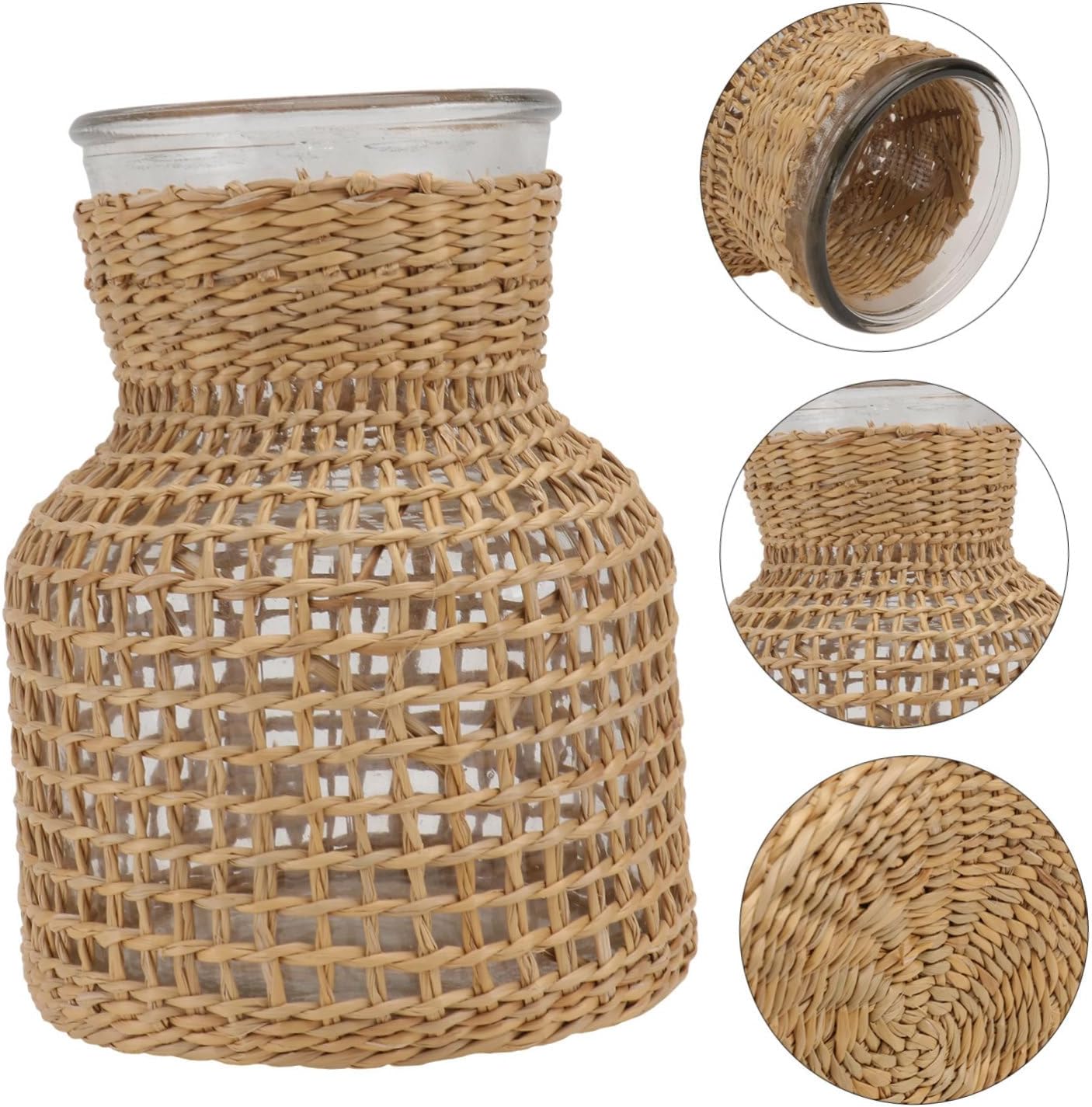 Woven Hydroponic Flower Vase for Modern Home Decor