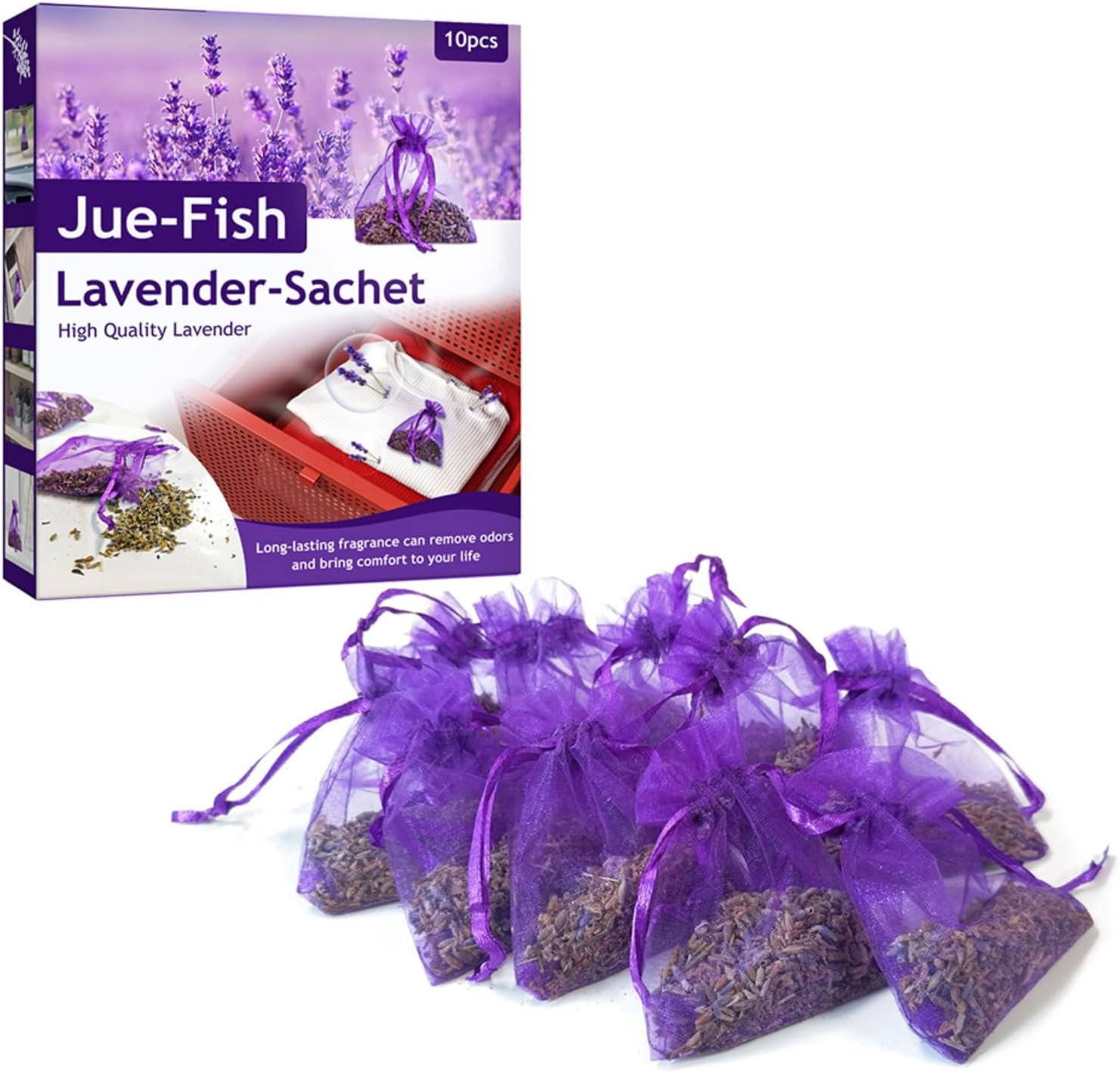 AUTMOR Cedar Lavender Sachets 10 Pack for Home Fragrance