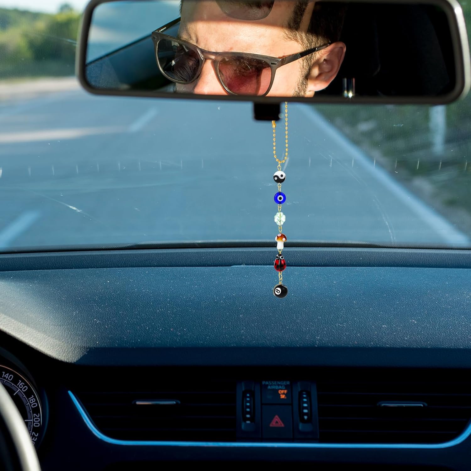 66 Inch Evil Eye Car Charm Boho Decor Keychain
