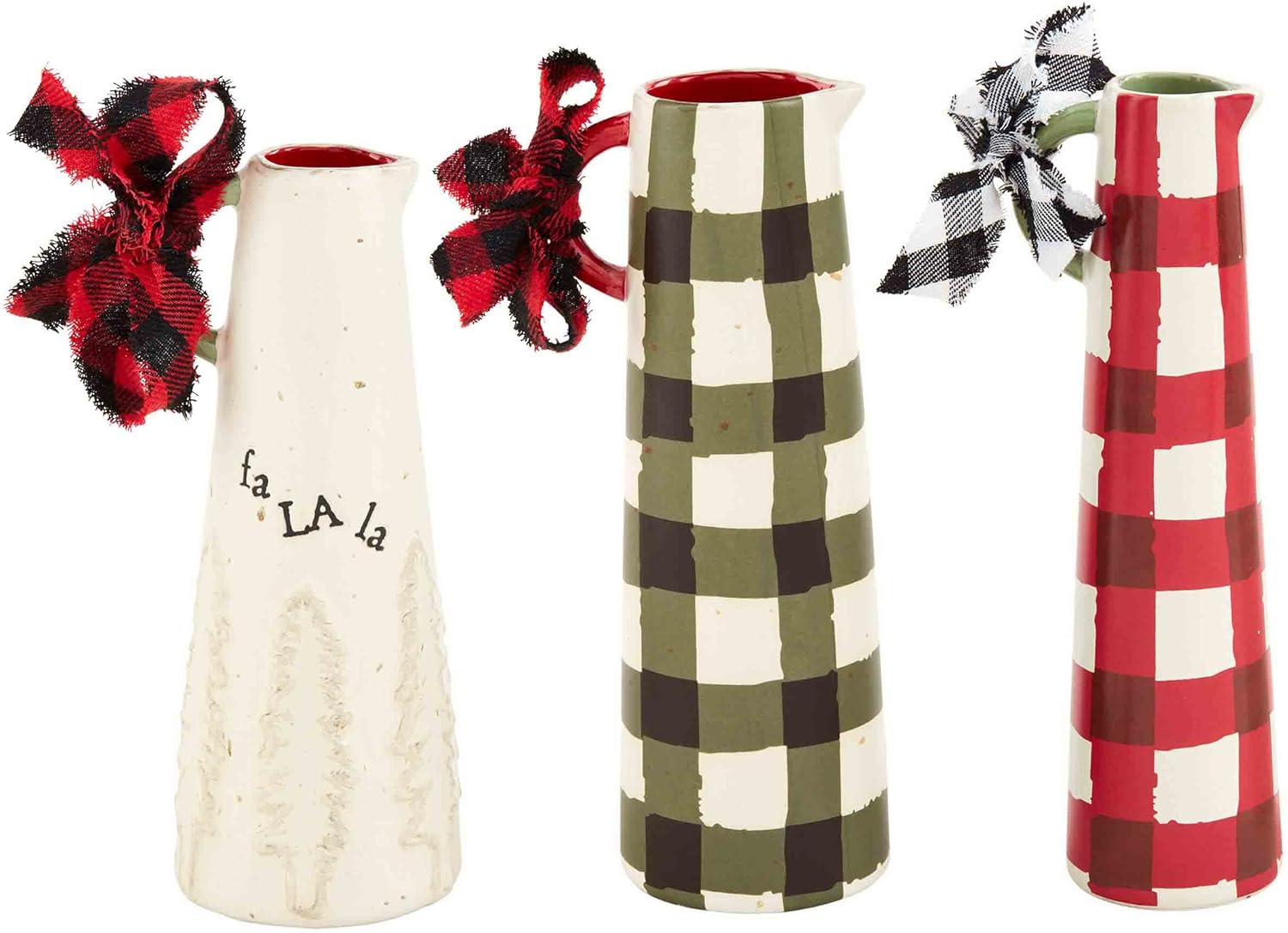 Mud Pie Green Check Bud Vase 725 x 235