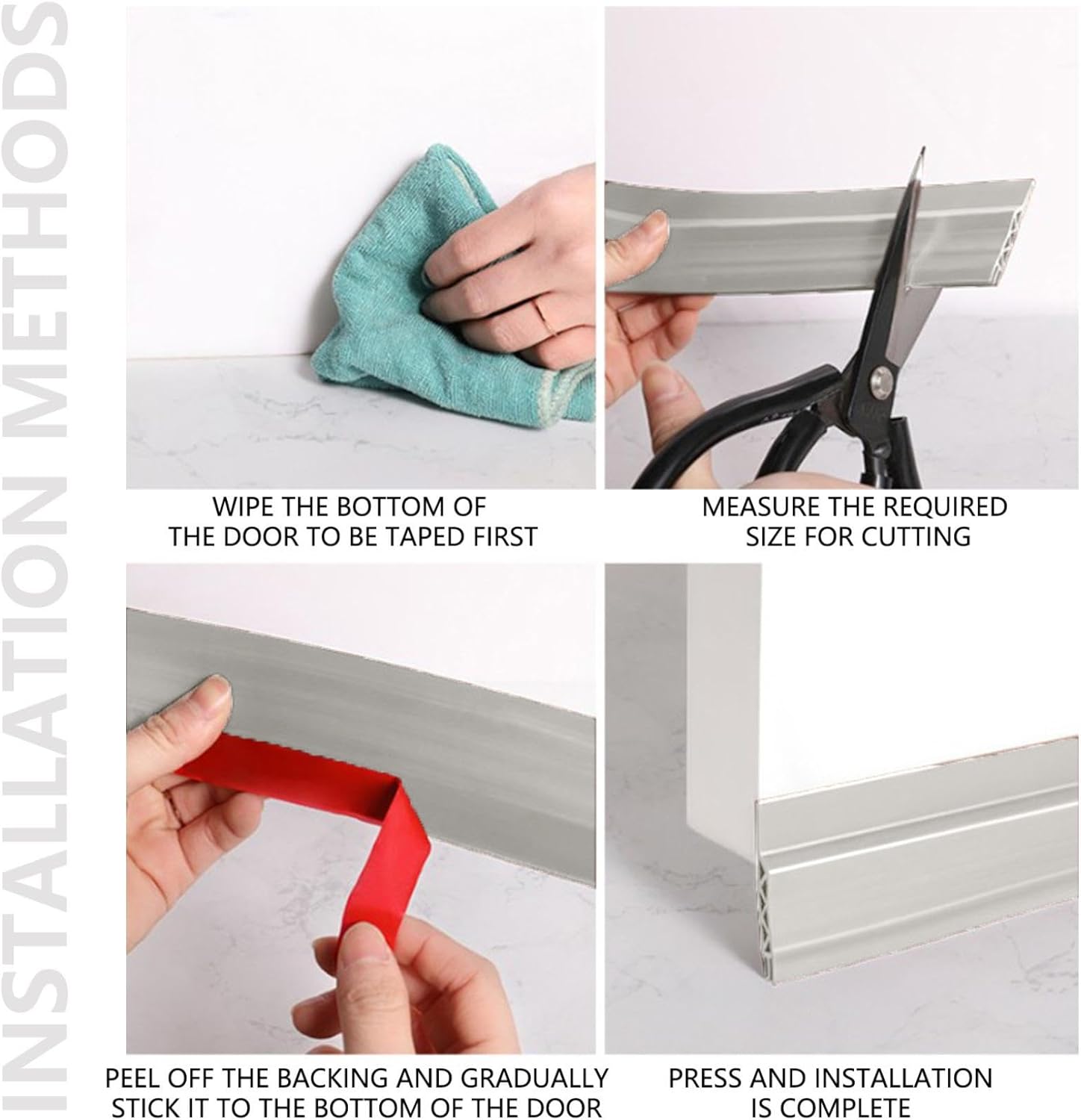 Kakina CMSX Door Draft Stopper 2 x 39 Gray