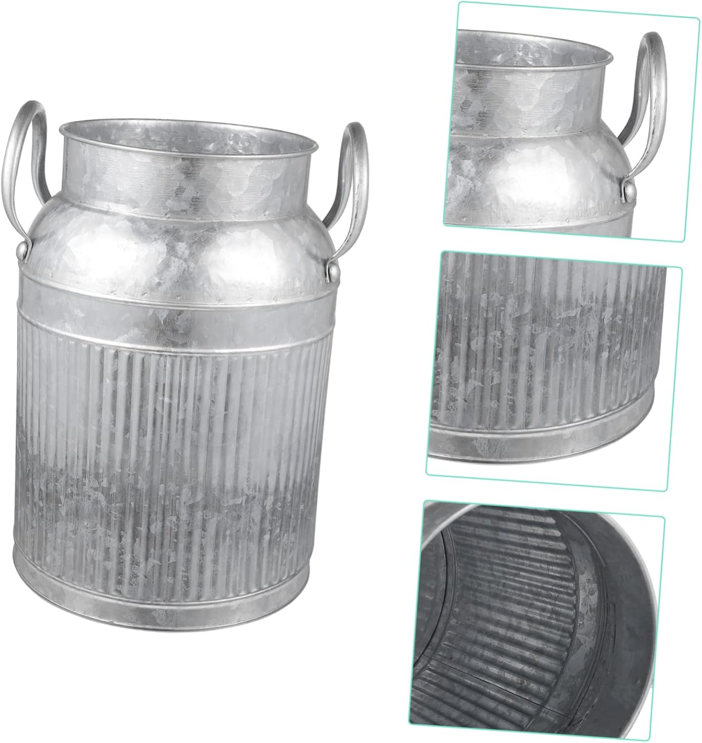 Alipis Iron Art Flower Pot Rustic Decor Vase