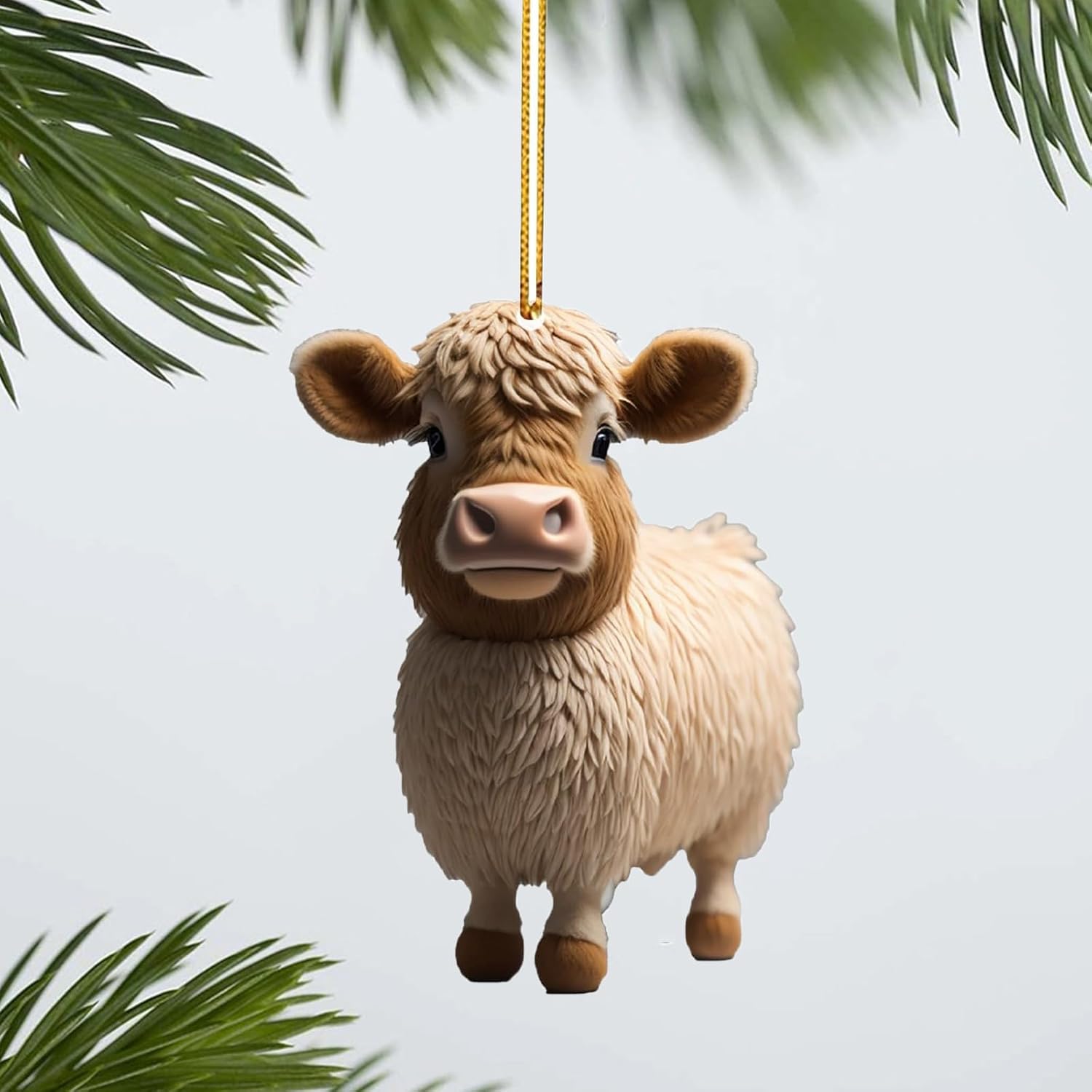 Cute Cartoon Cow Hanging Ornament for Home and Car