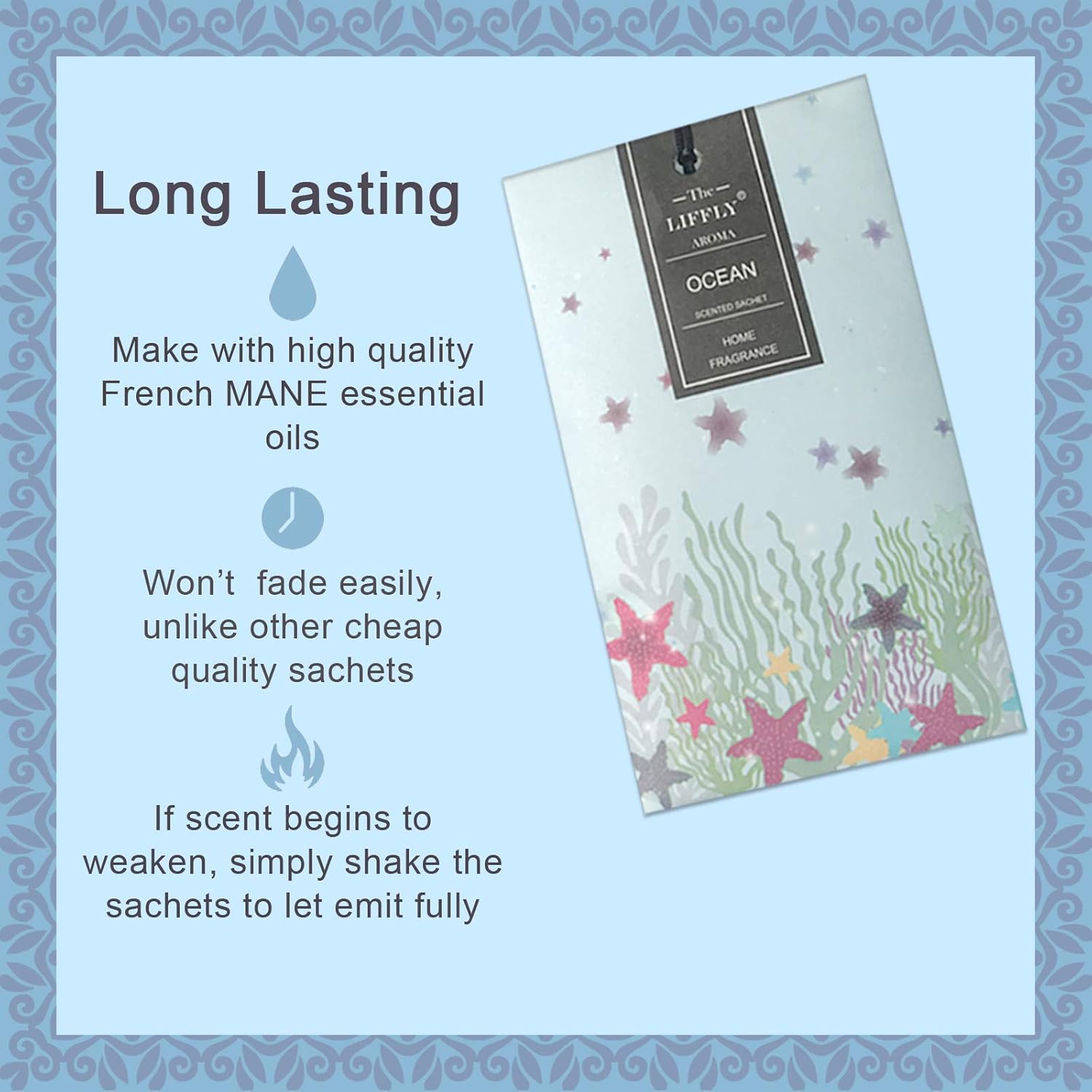 14 Packs Ocean Scented Sachets for Drawers and Closets 1