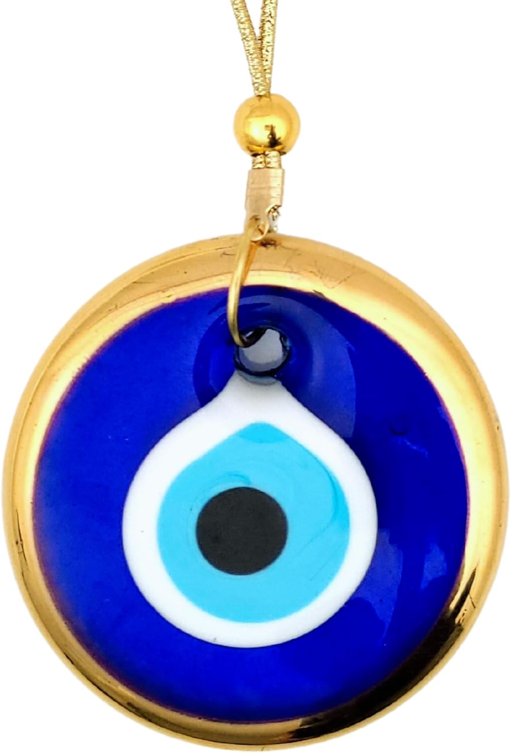 Turkish Evil Eye Gold Decor Ornament 28 Inch