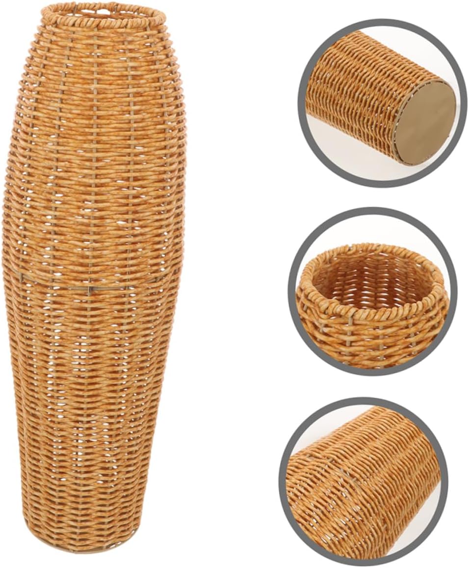 2pcs Rustic Woven Vase for Living Room Decor