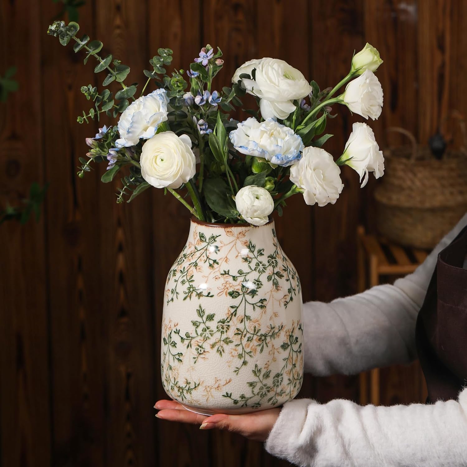 Luweoxy Rustic Vintage Ceramic Vase 78 Inch