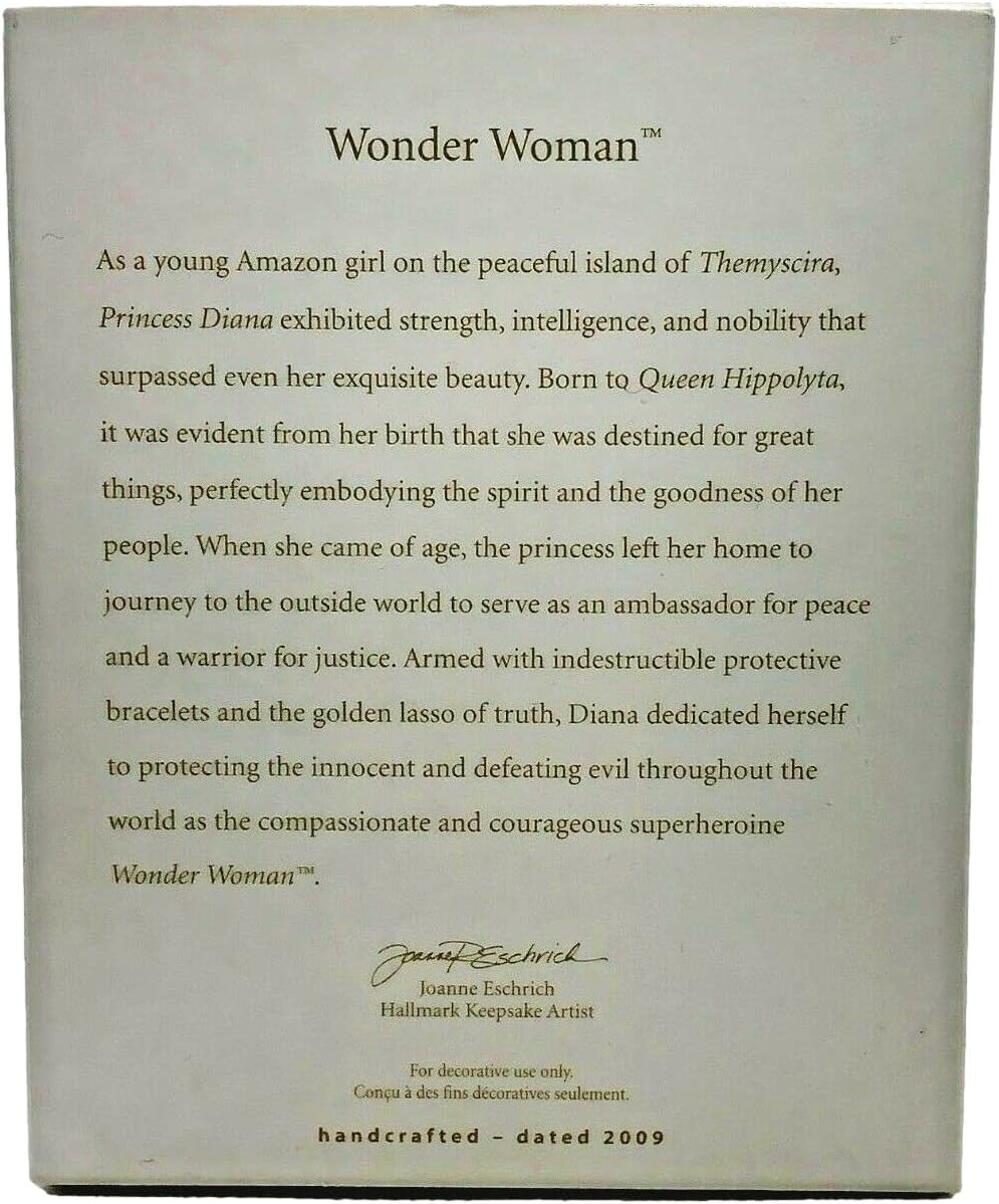 Hallmark Wonder Woman 2009 Ornament