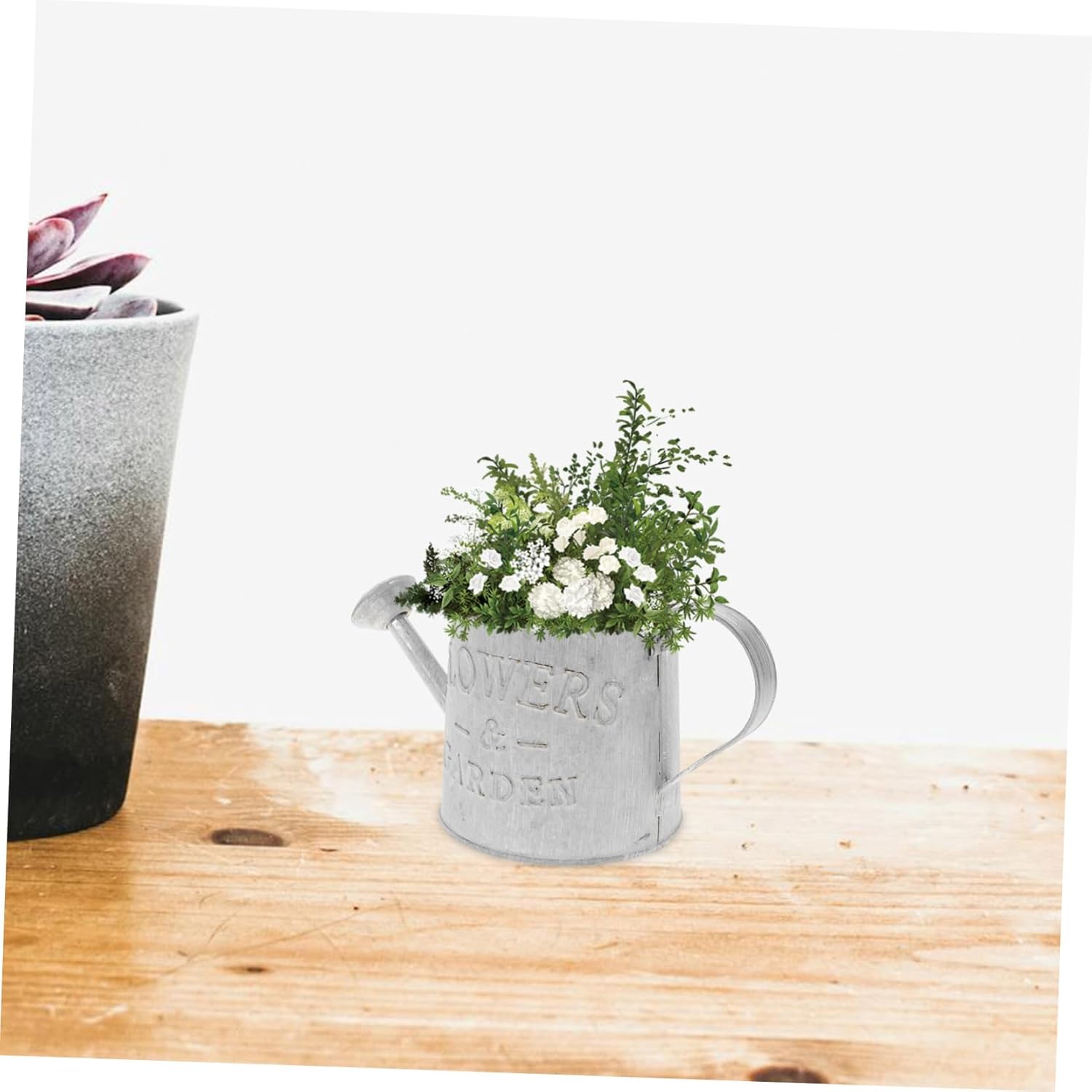 3pcs Rustic Bucket with Handle for Dried Flowers