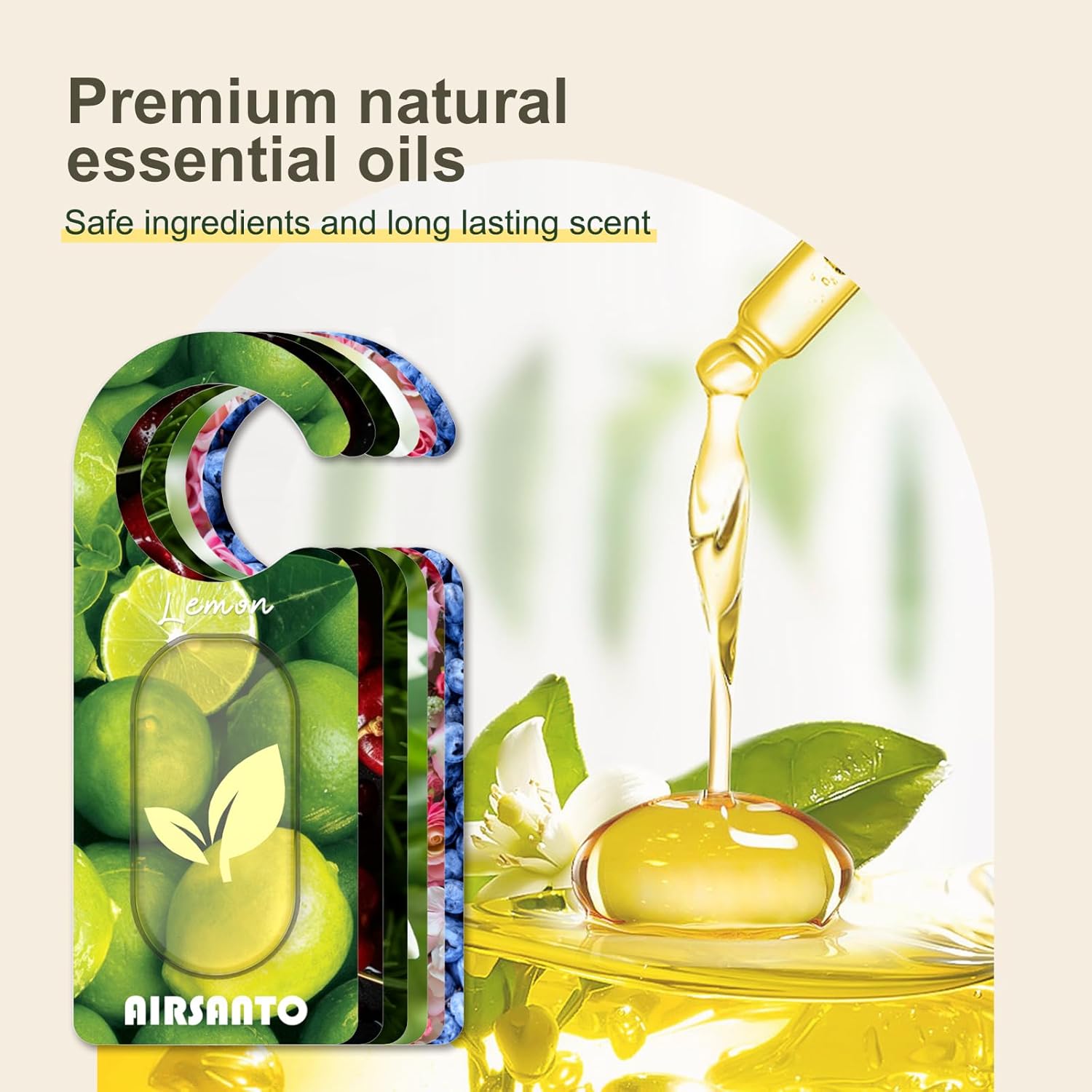 Essential Oil Scent Sachets 6 Pack for Drawers and Closets