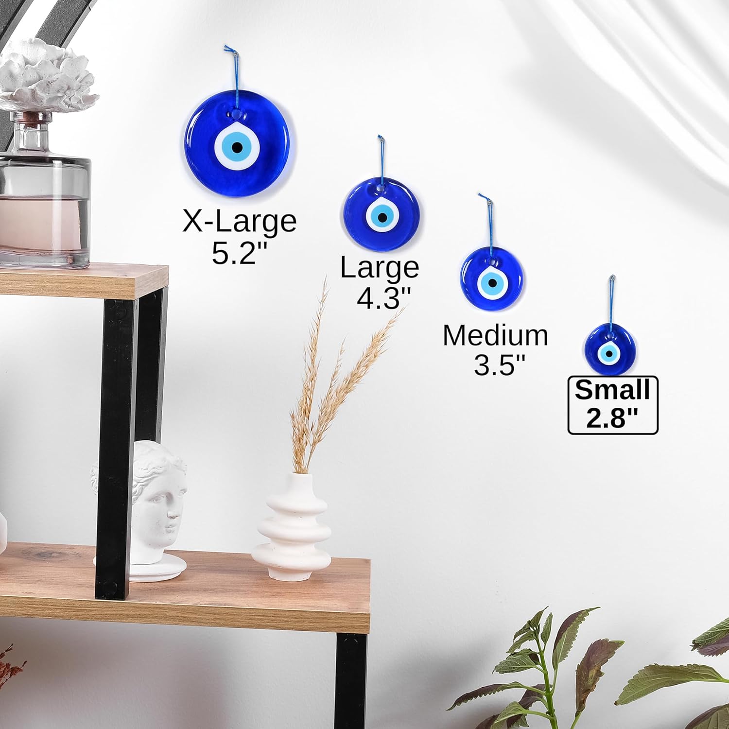 BCS Blue Evil Eye Wall Hanging Ornament 28