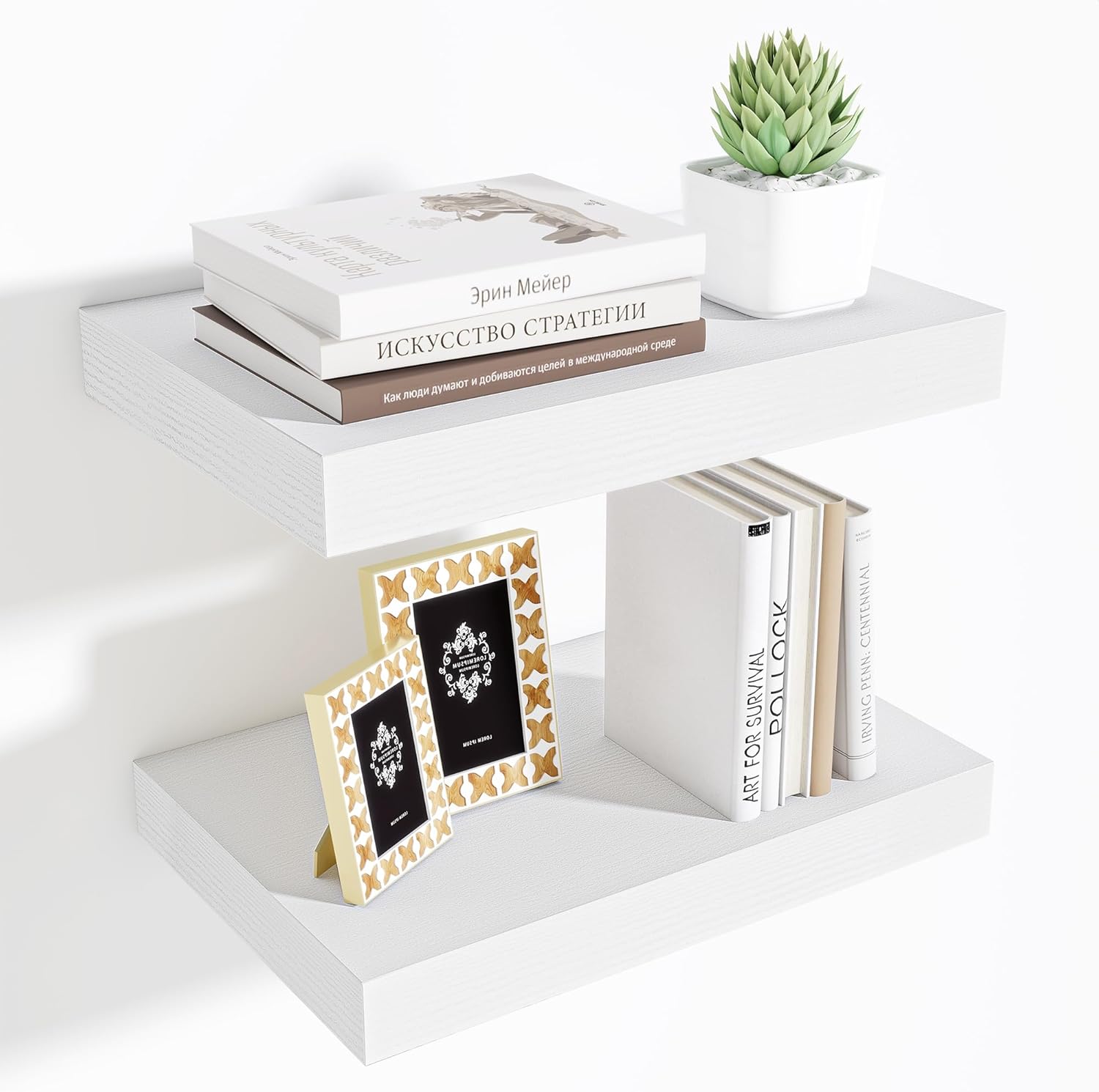 Fun Memories Wood Floating Shelves Set of 2