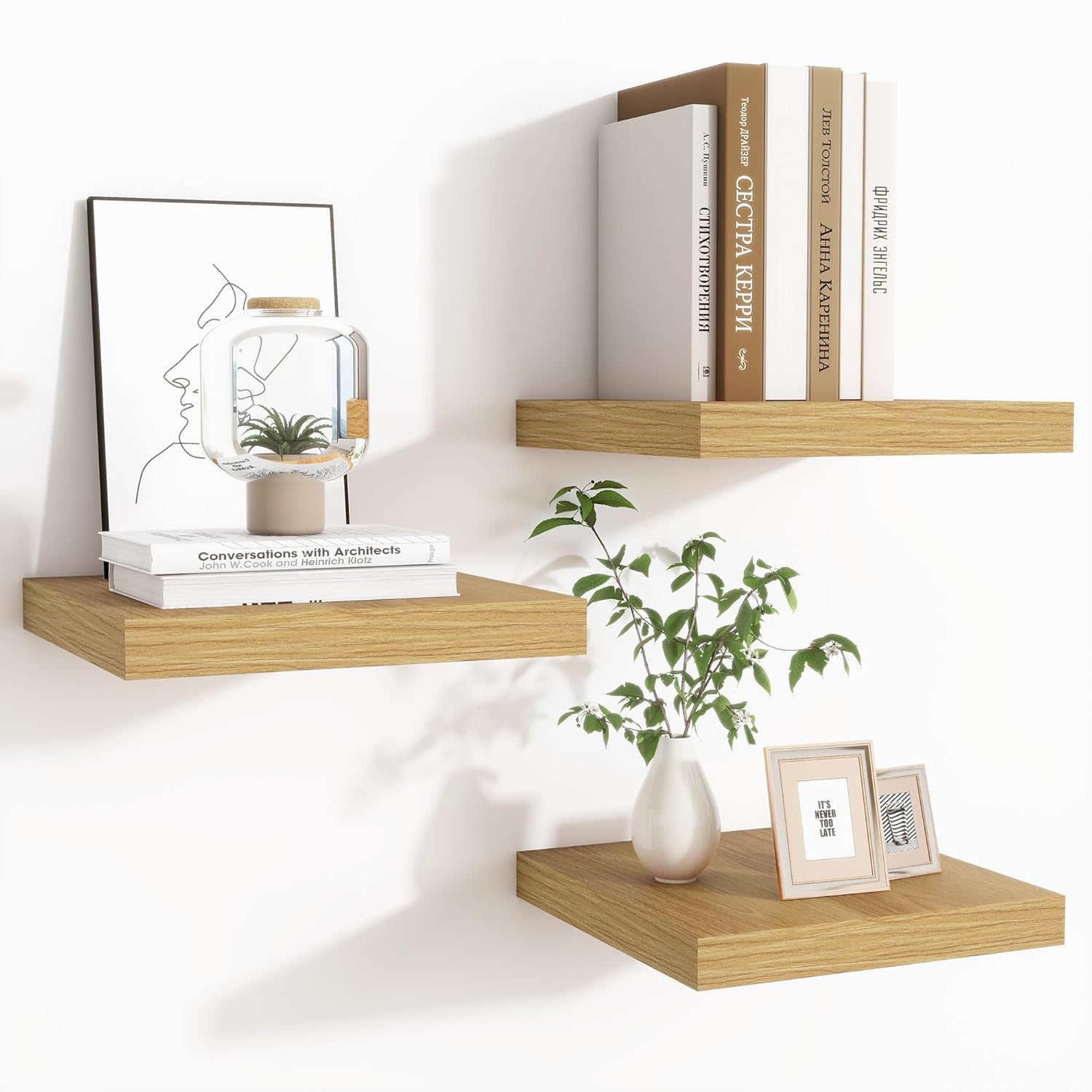 Fun Memories 93 Inch Floating Shelves Set of 3