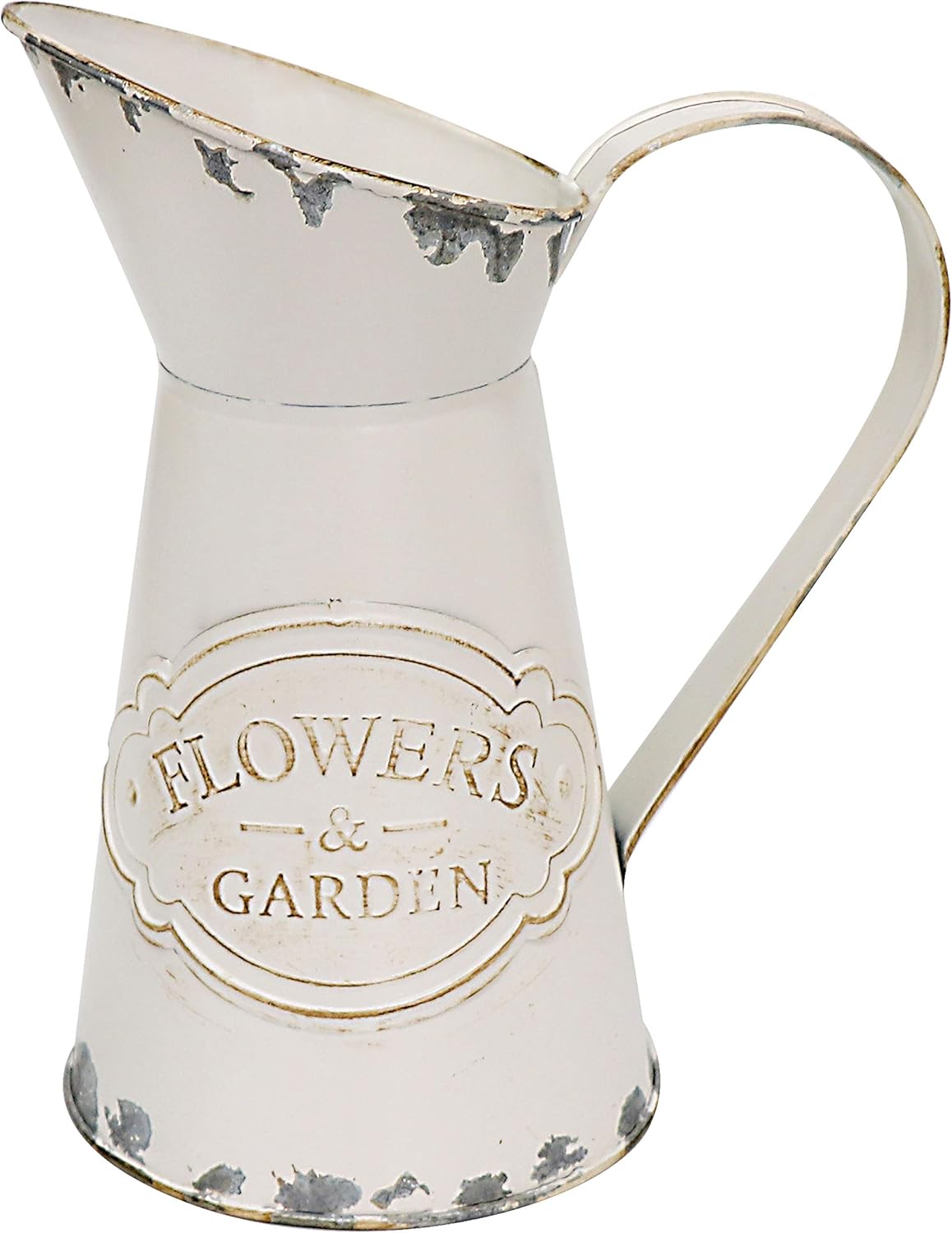 Soyizom Galvanized Metal Pitcher Vase Shabby Chic Decor
