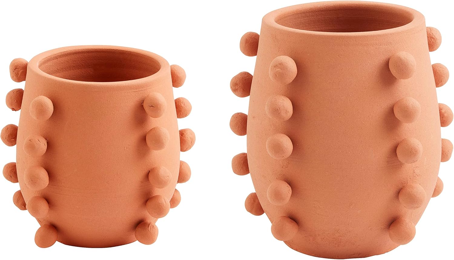 Mud Pie Terracotta Bead Vase Small 5x4