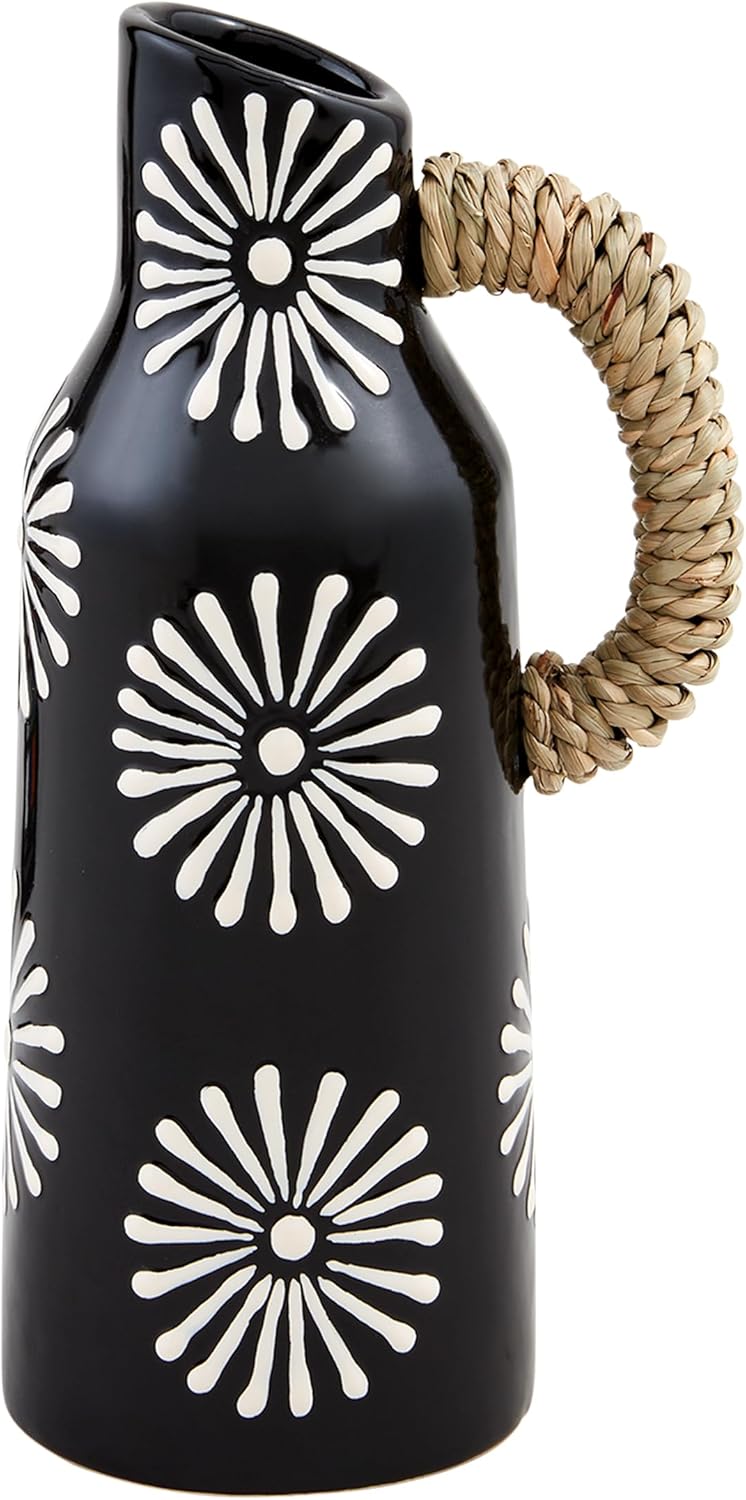Mud Pie Medium Patterned Bud Vase 6 34 Inch