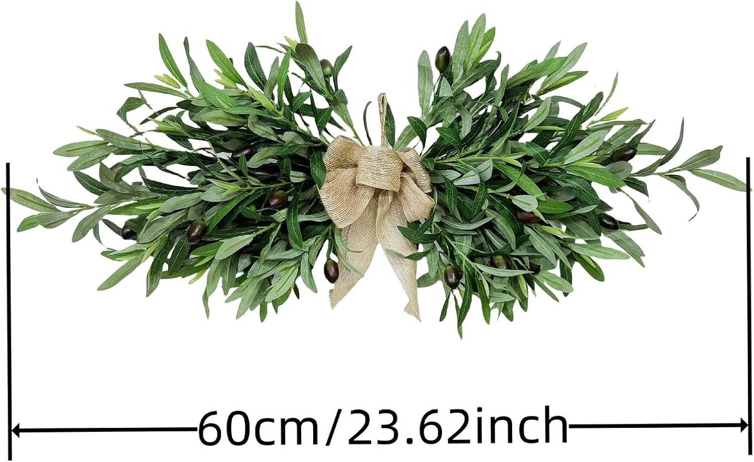 Wnvivi 236 Inch Artificial Olive Flower Swags Wreath