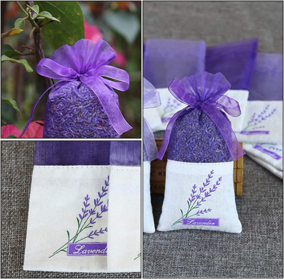 Hemoton Lavender Sachet Bags for Home and Travel Pack of 15