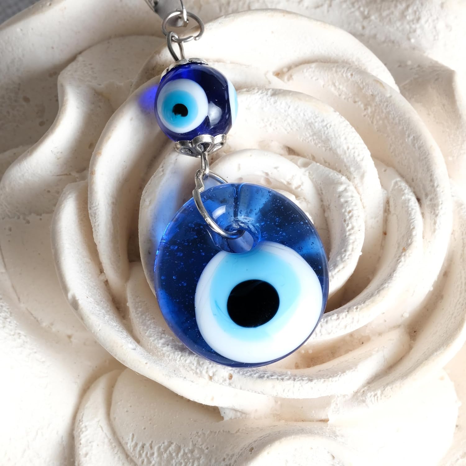 BCS Blue Evil Eye Charm Car Hanging Ornament 1