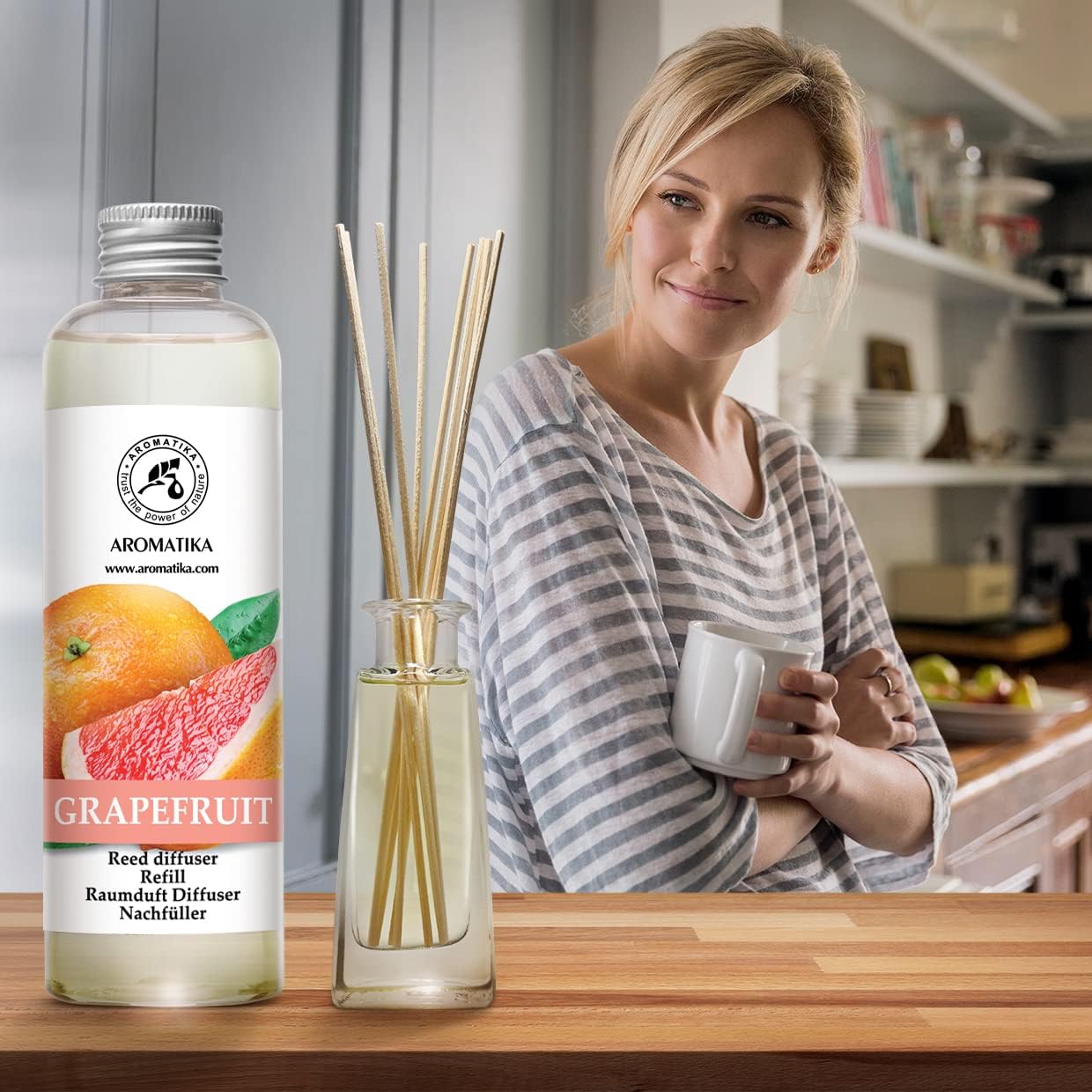 AROMATIKA Reed Diffuser Oil Refill Grapefruit