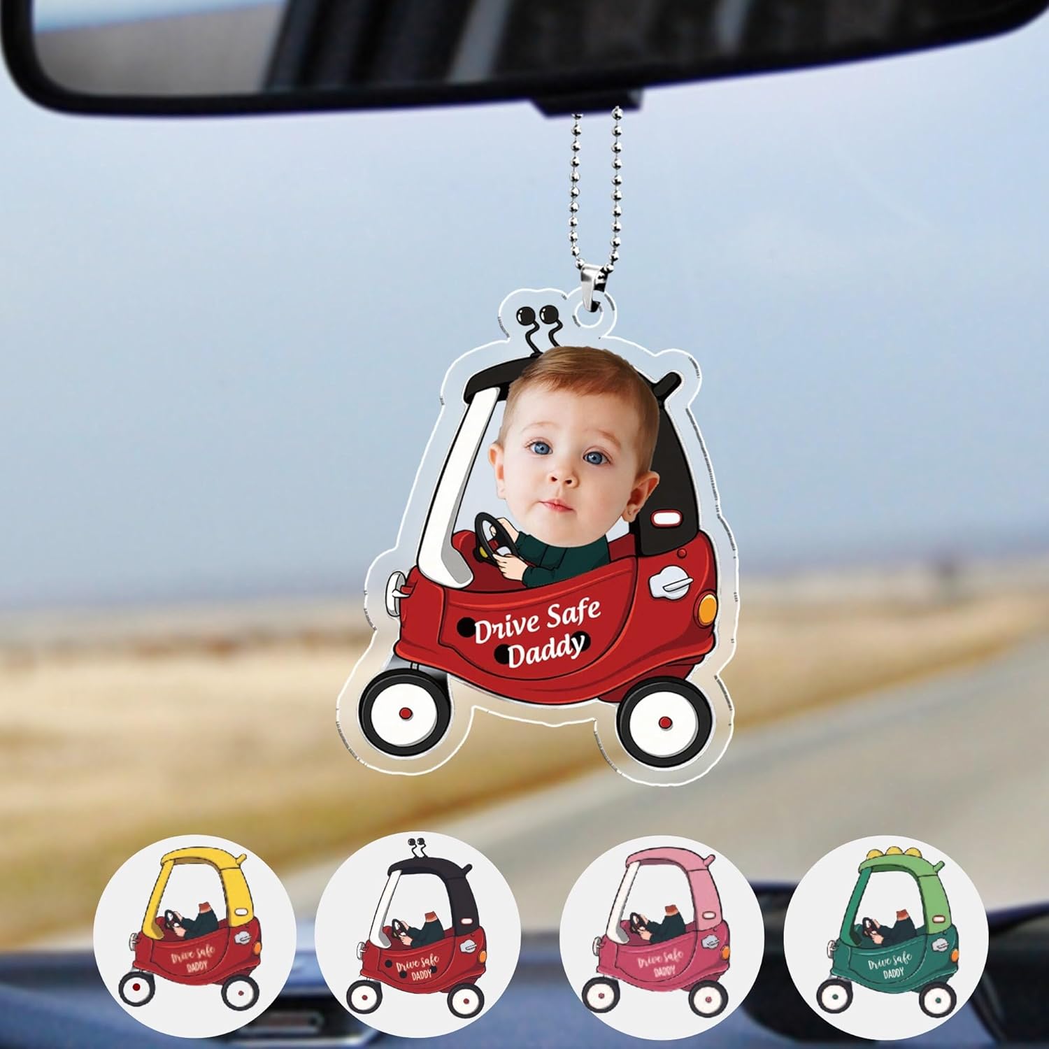 Personalized Car Photo Ornament for Dad