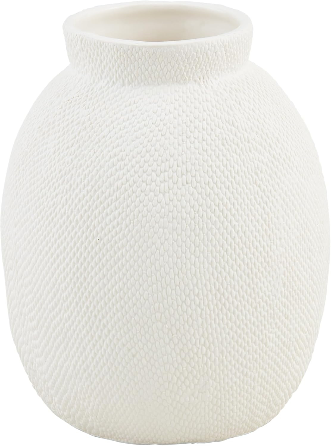 Mud Pie Short Pressed Textured Vase 8x9