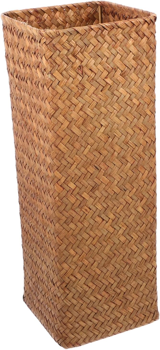 Wicker Flower Basket Vase Natural Rattan Home Decor