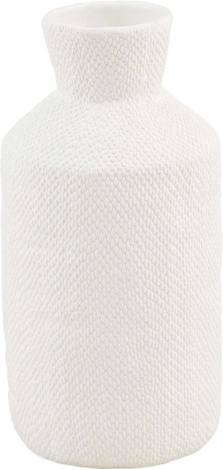Mud Pie Tall Pressed Textured Vase 115x45 Inch