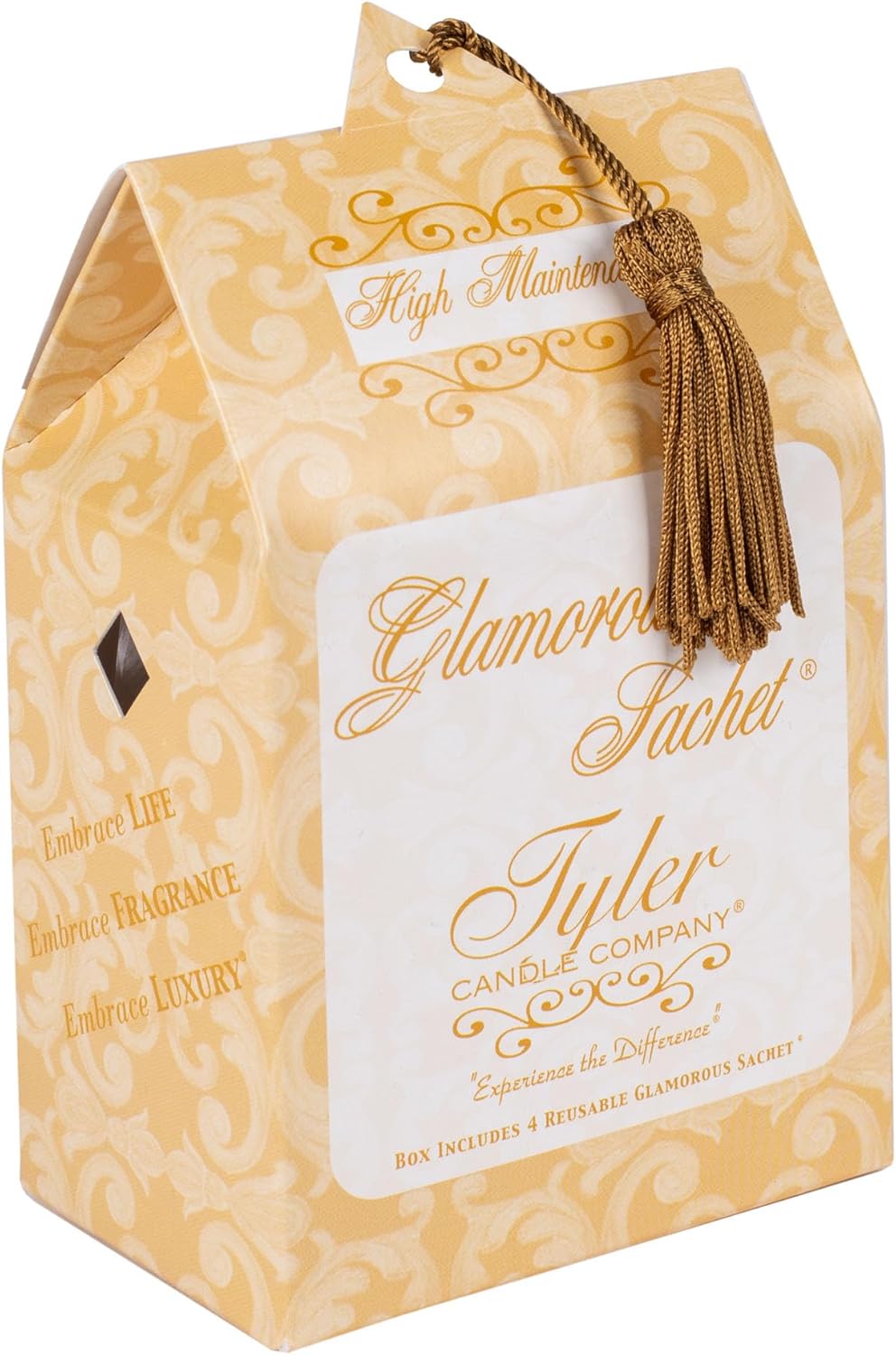 Elanze Designs Tyler Candle High Maintenance Scented Sachet and Car Freshener Bundle