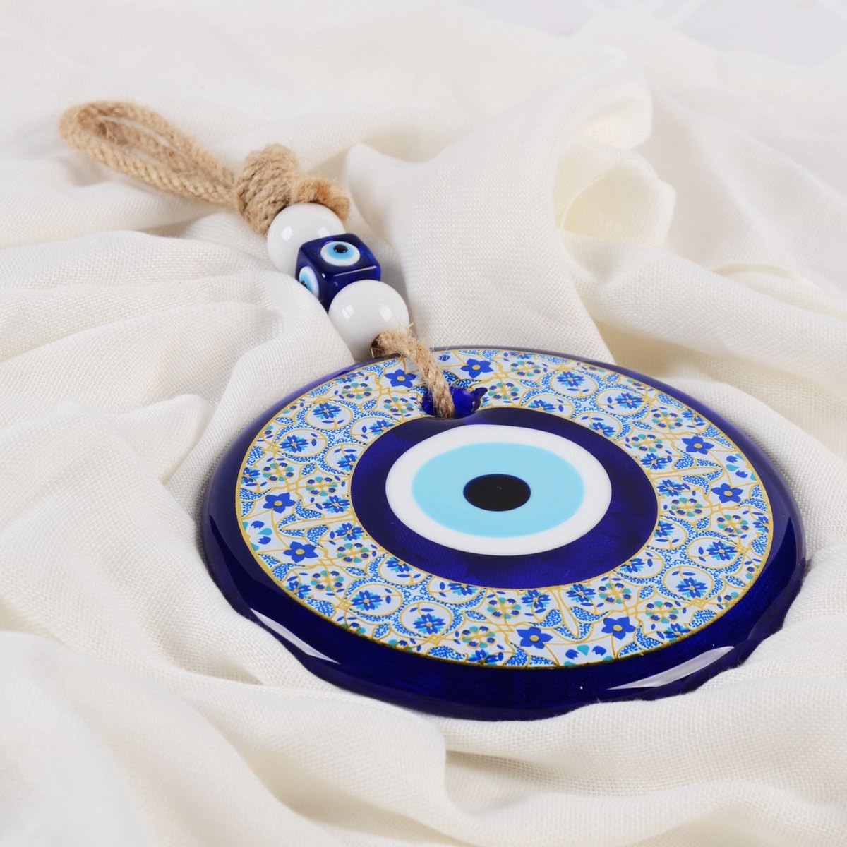 5 Inch Evil Eye Bead Wall Hanging Ornament