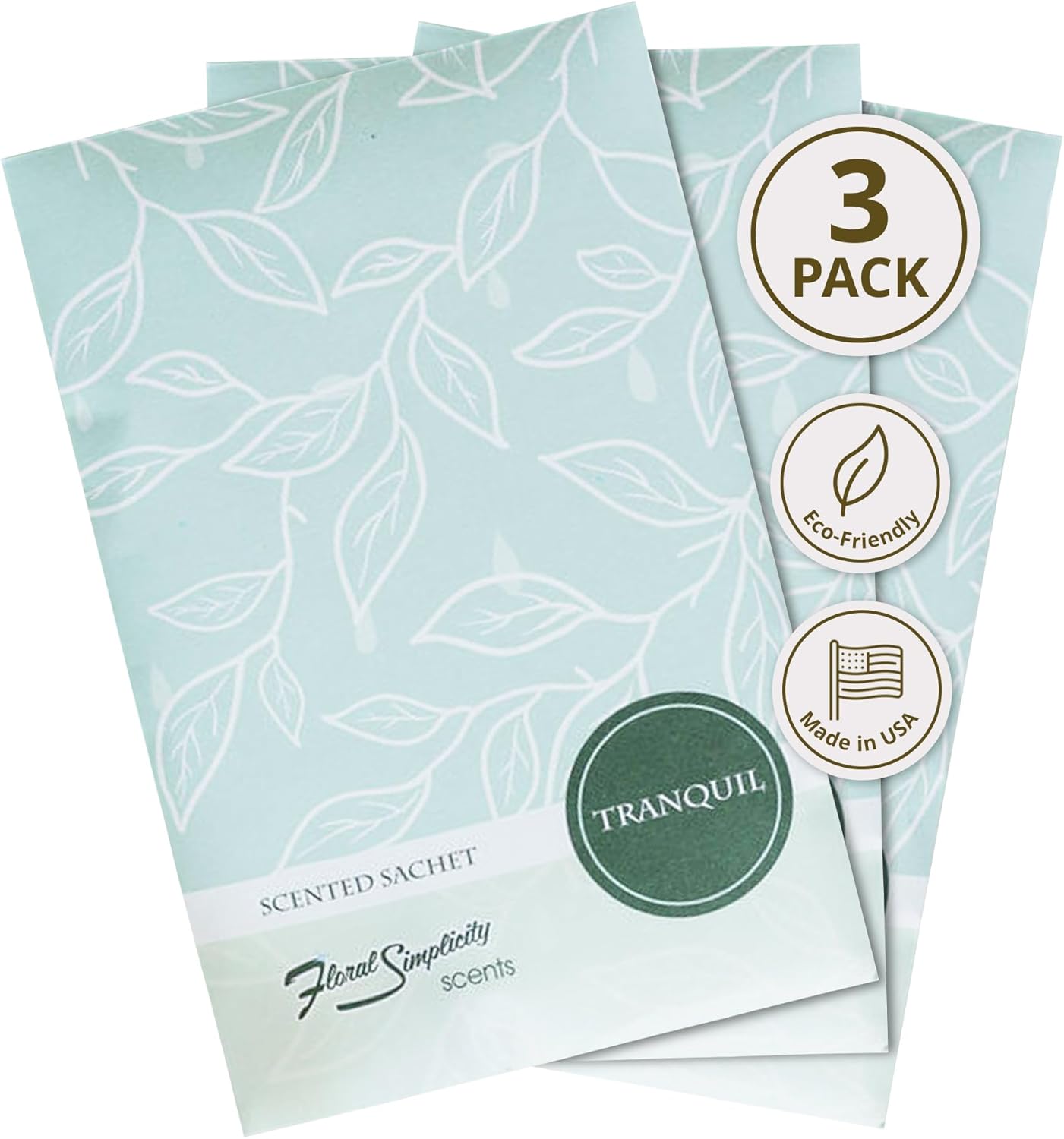 Tranquil Scented Sachets Pack of 3 - Home Fragrance