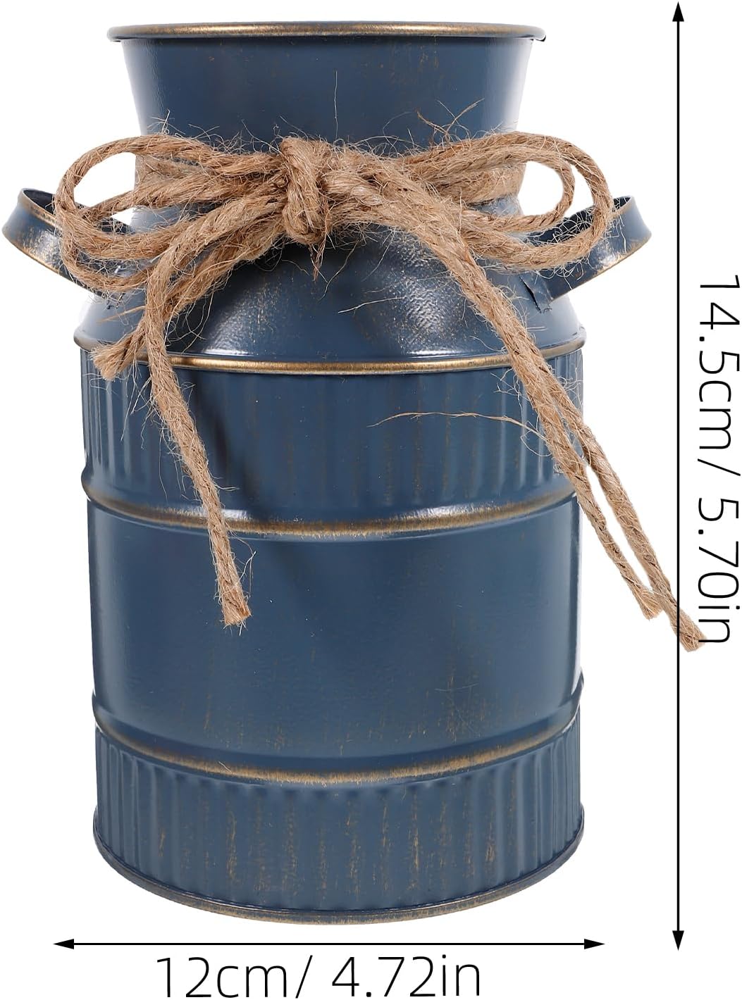 Vintage Galvanized Milk Can Flower Vase