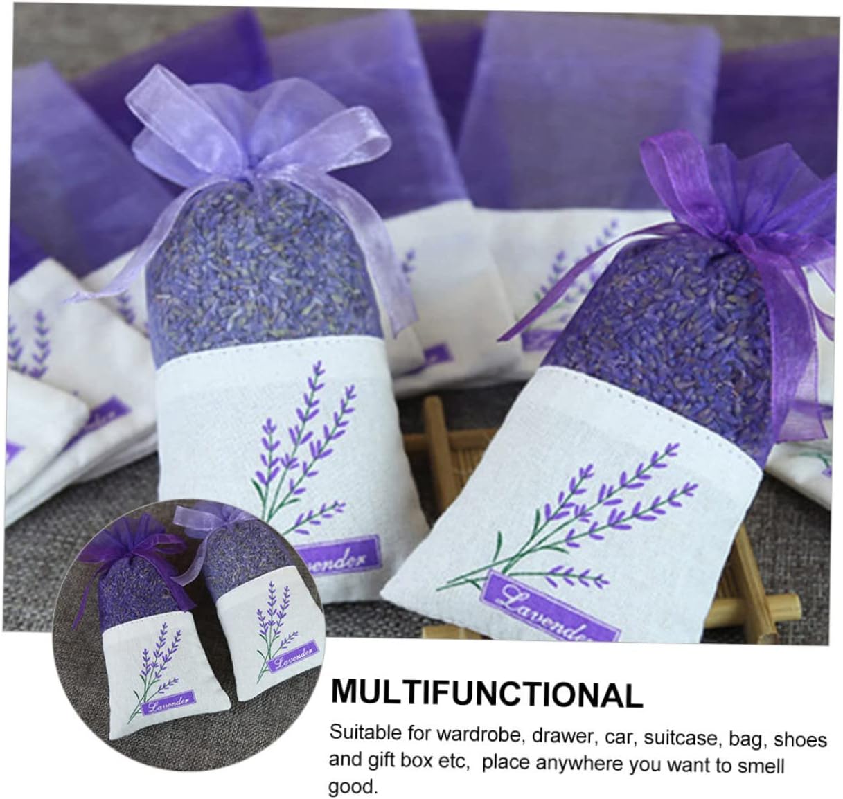 22Pcs Lavender Scent Sachet Bags for Home Freshening and Aromatherapy