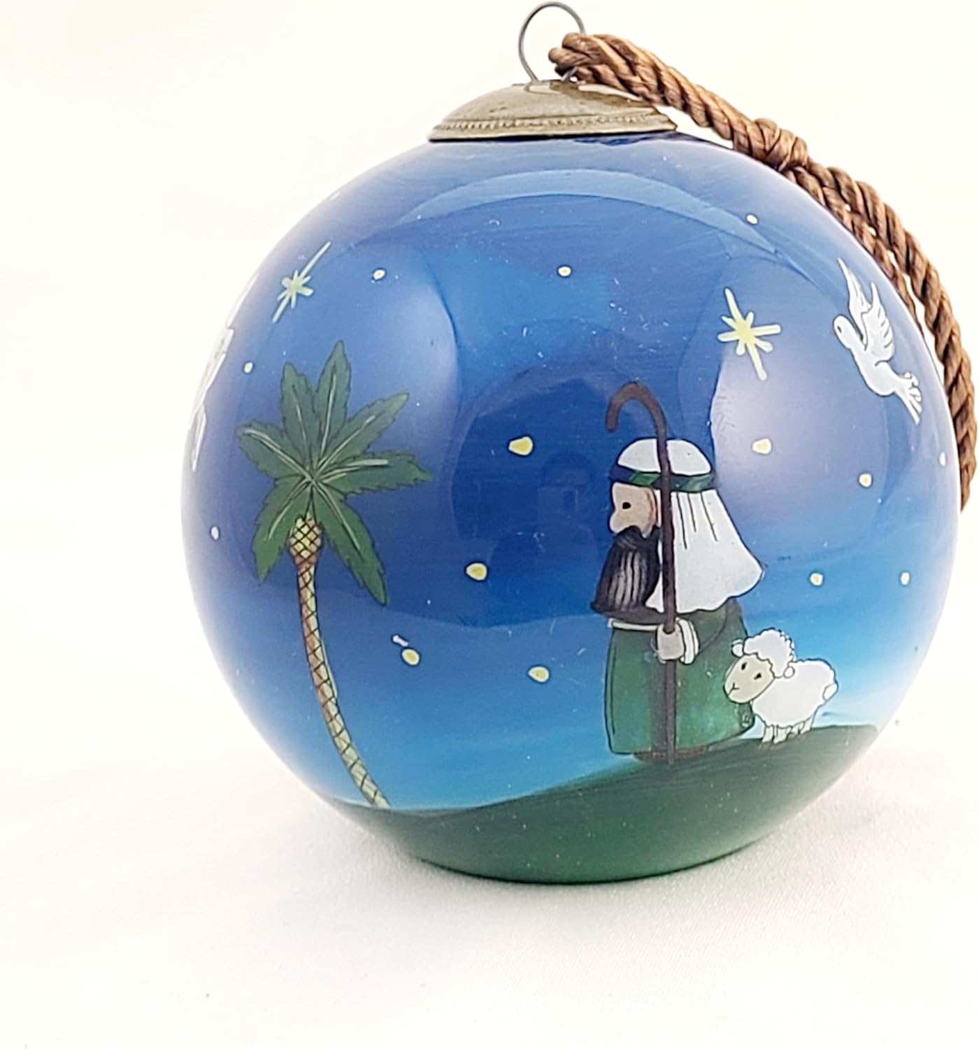 Prayer Blessing Handcrafted Glass Ornament