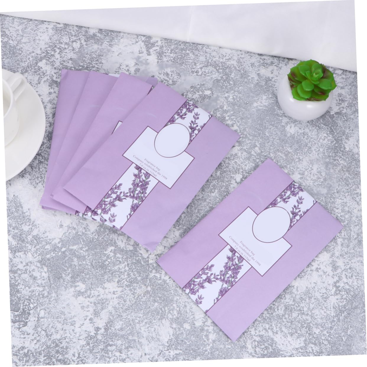 5Pcs Lavender Scented Sachets for Closets Drawers and Car Fresheners