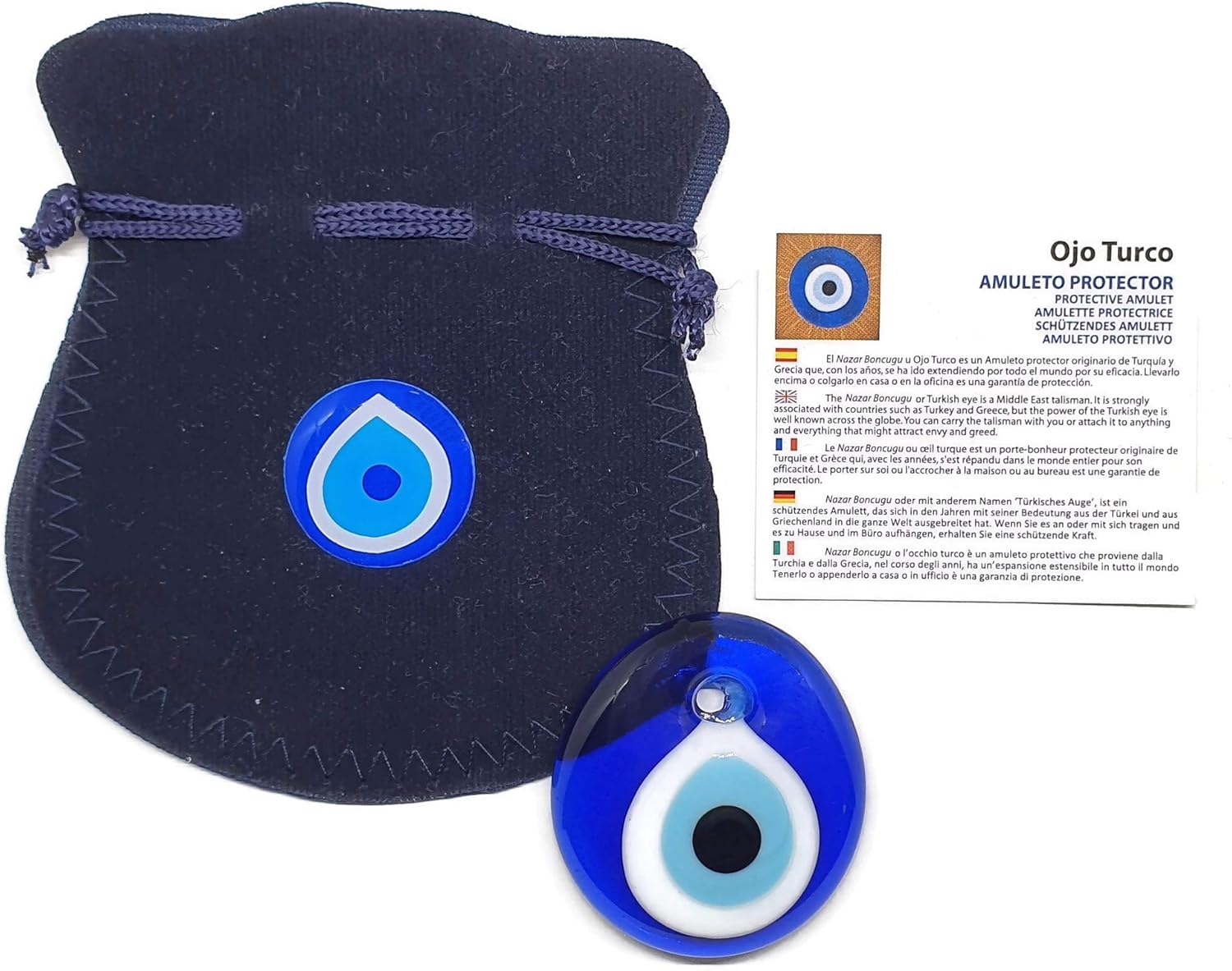 Mystic Jewels Wall Hanging Evil Eye Ornament with Bag