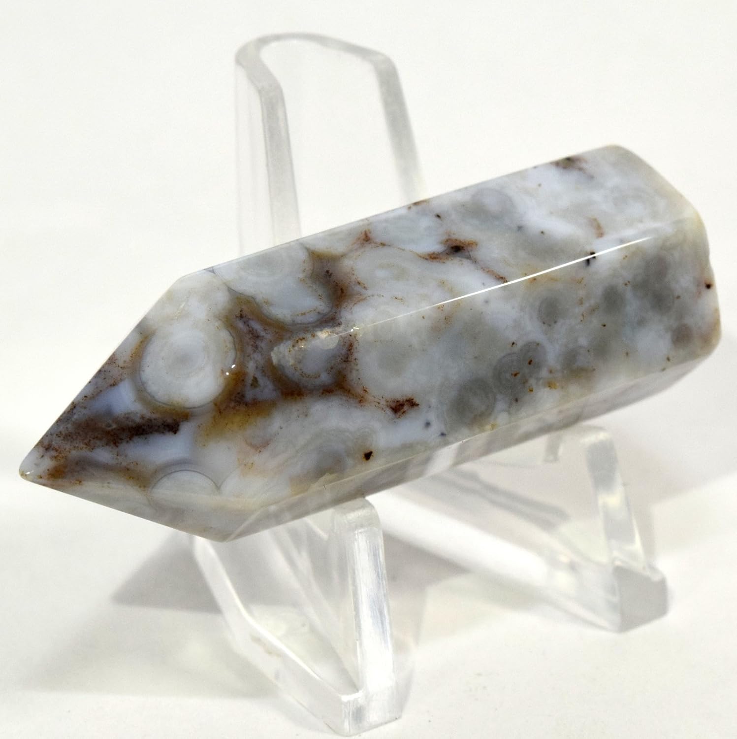 HQRP 2 Ocean Jasper Point Natural Crystal Decor Specimen