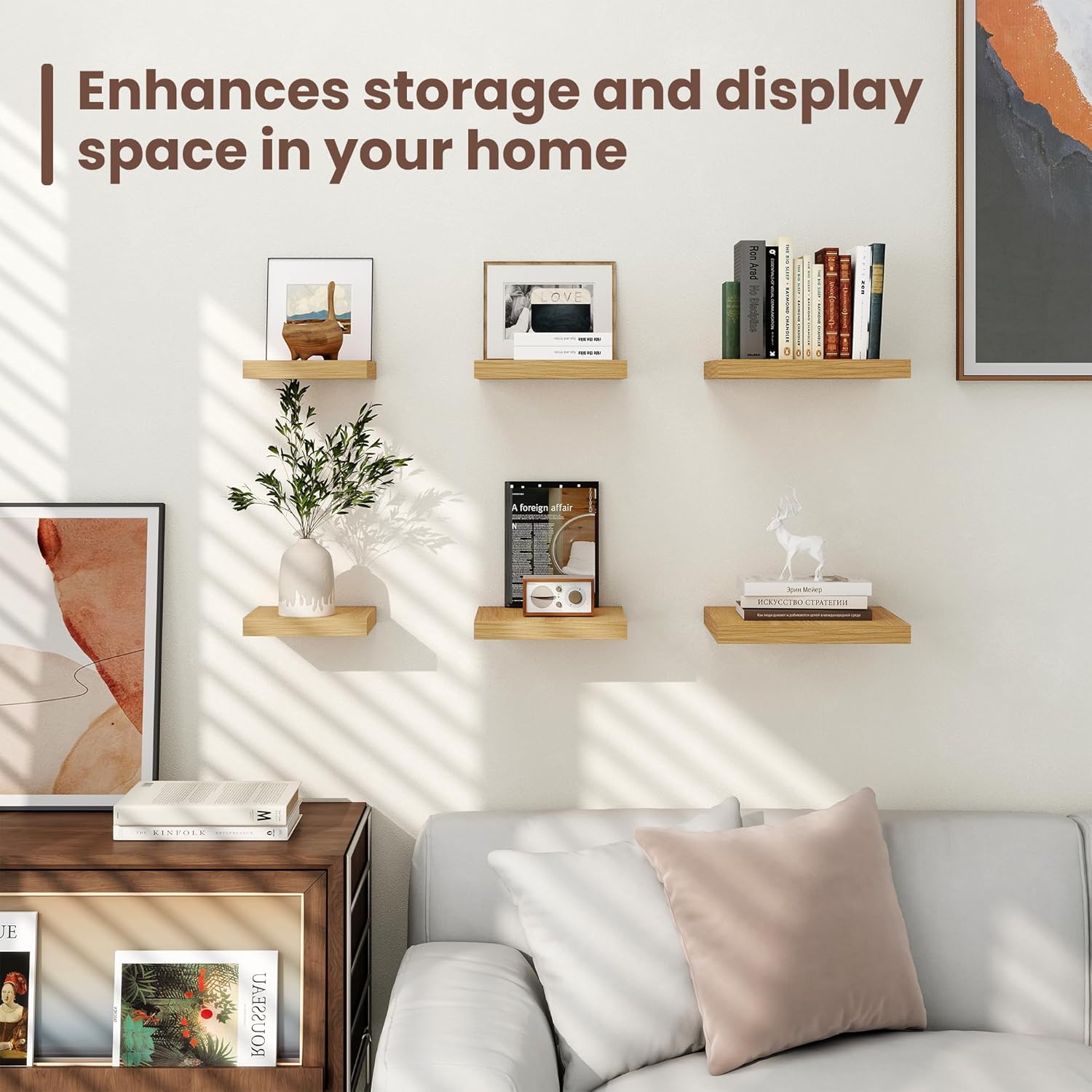 Fun Memories 93 Inch Floating Shelves Set of 3