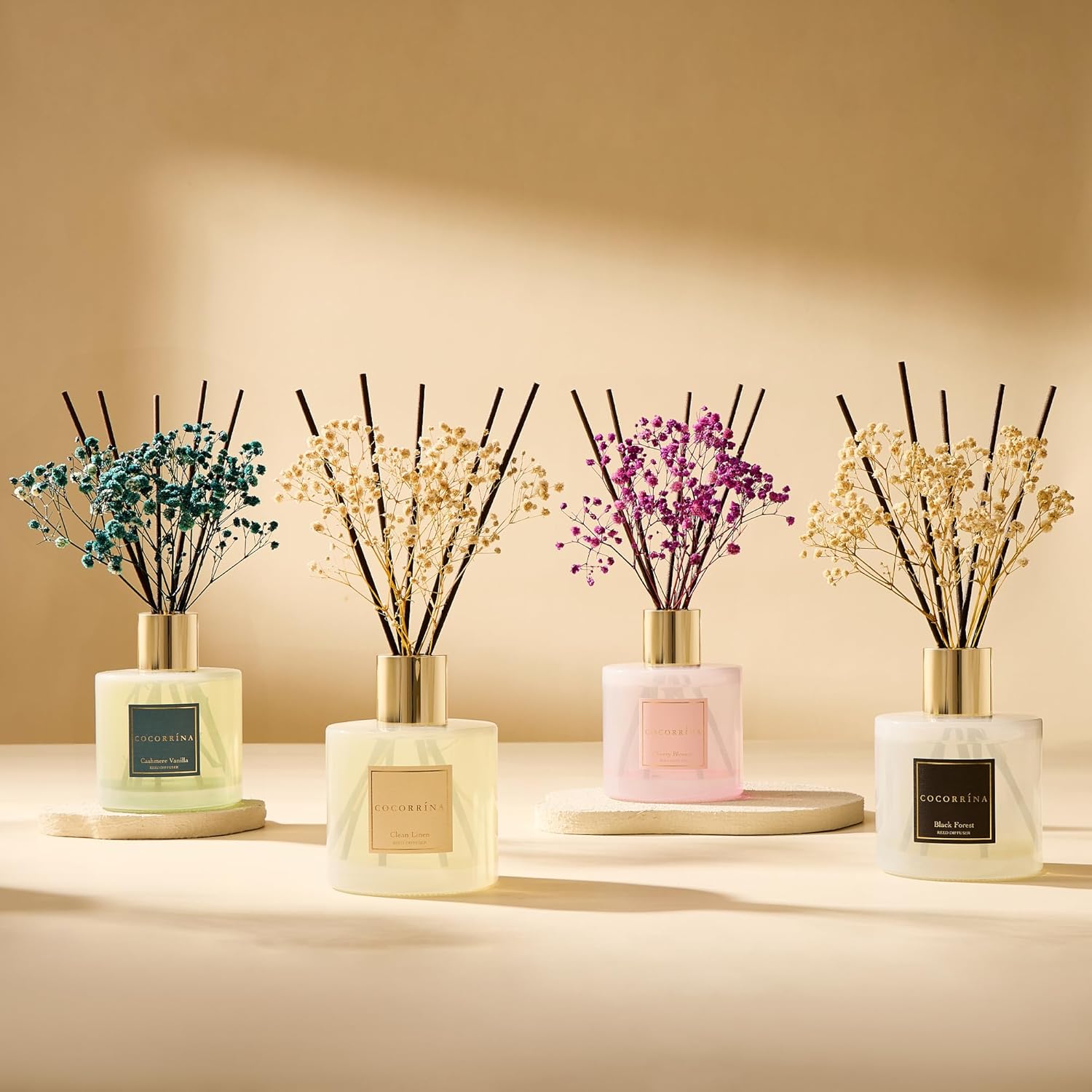 COCORRINA Reed Diffuser - Clean Linen 17 Fl Oz