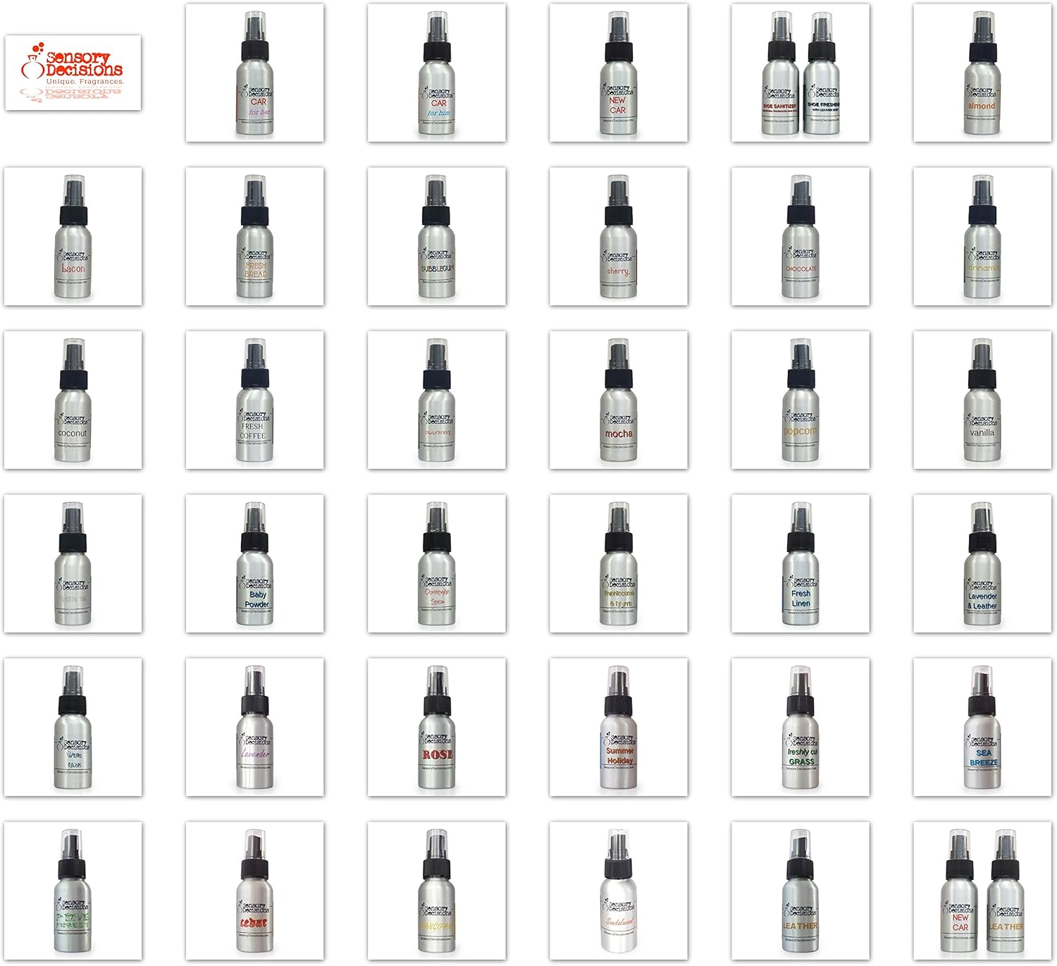 Rose Fragrance Spray 3 Bottle Pack by Sensory Decisions