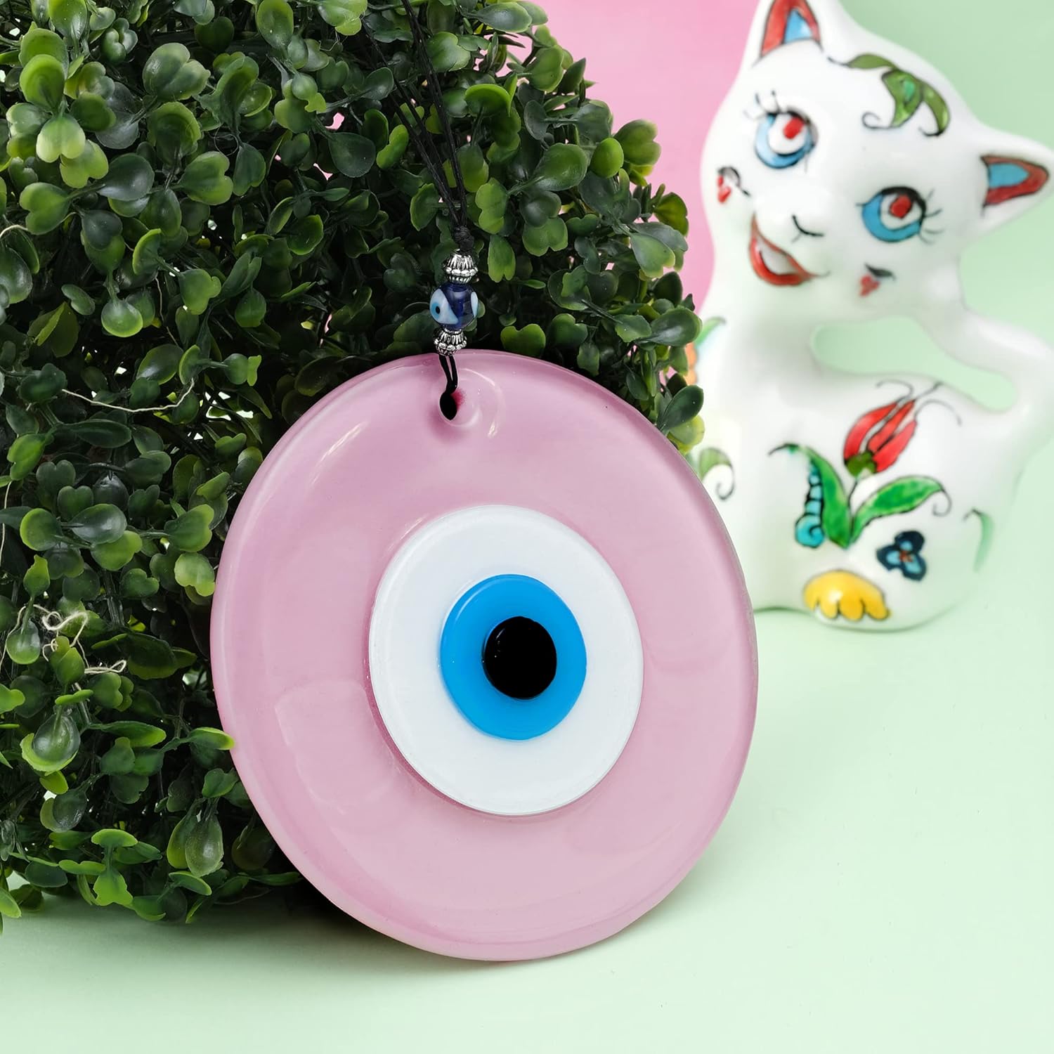 BCS Pink Evil Eye Wall Hanging Decor