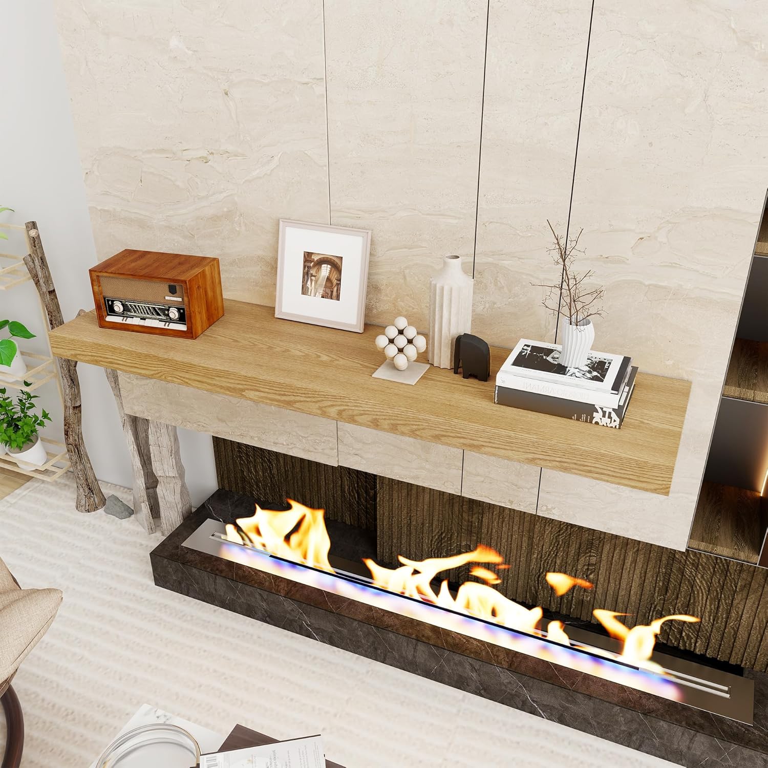 48 Inch Floating Shelf with 12 Inch Depth for Wall Storage
