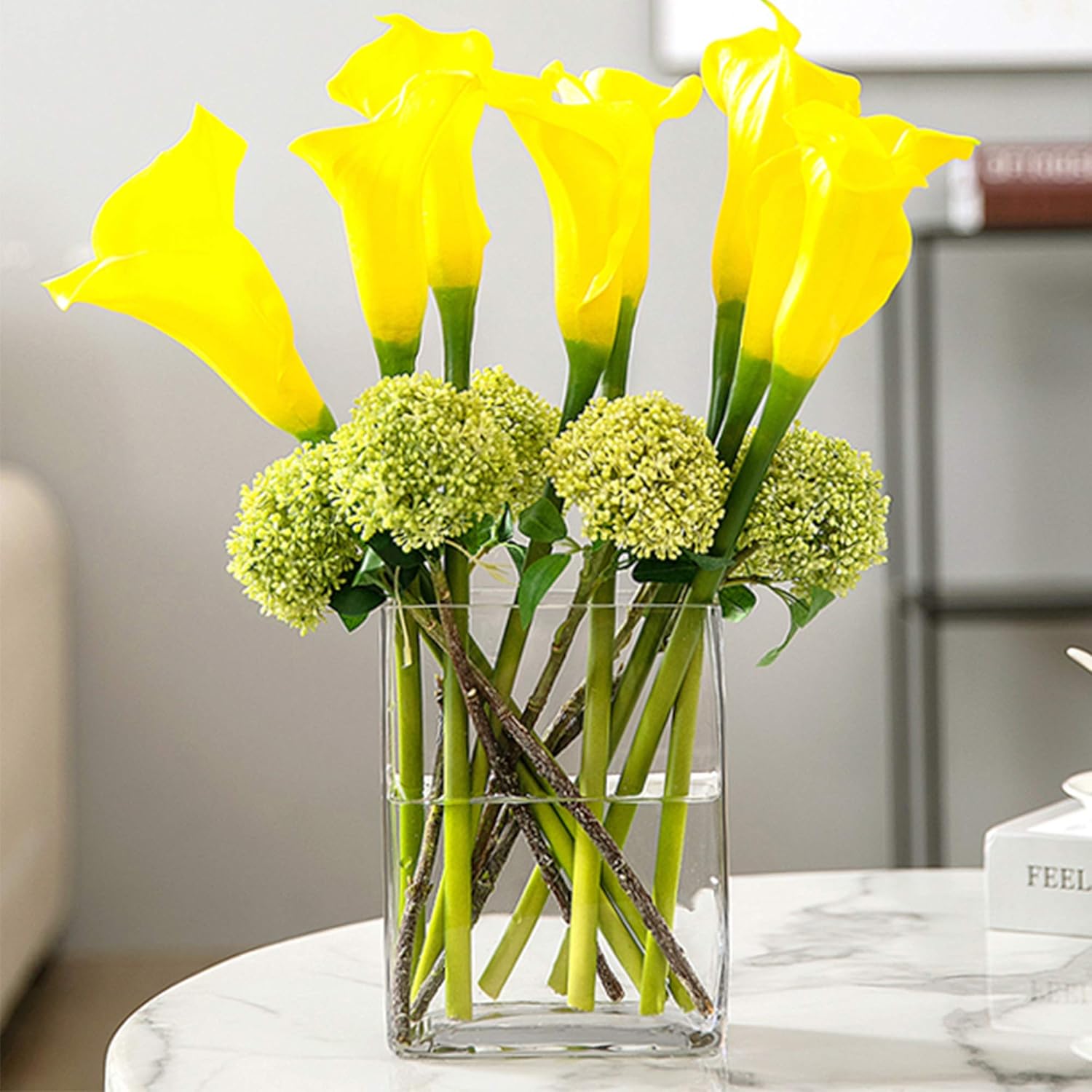 WGV Rectangle Block Vase 6x4x8 Inches Clear Glass