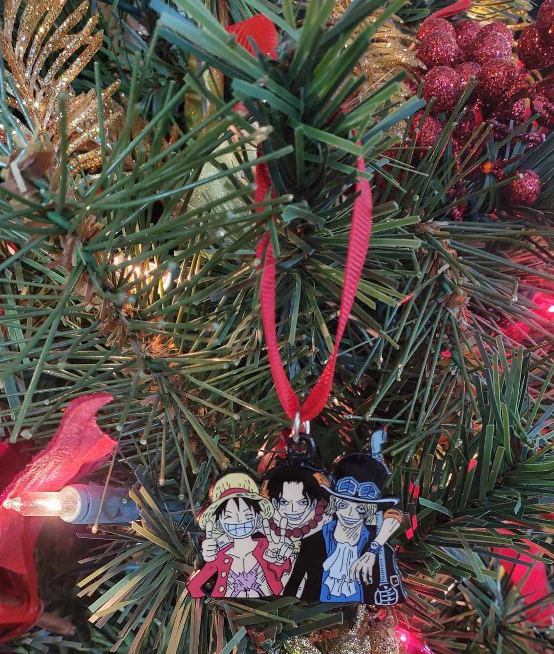 Fandom Emporium One Piece Luffy Ac Sab Adult Brothers Ornament
