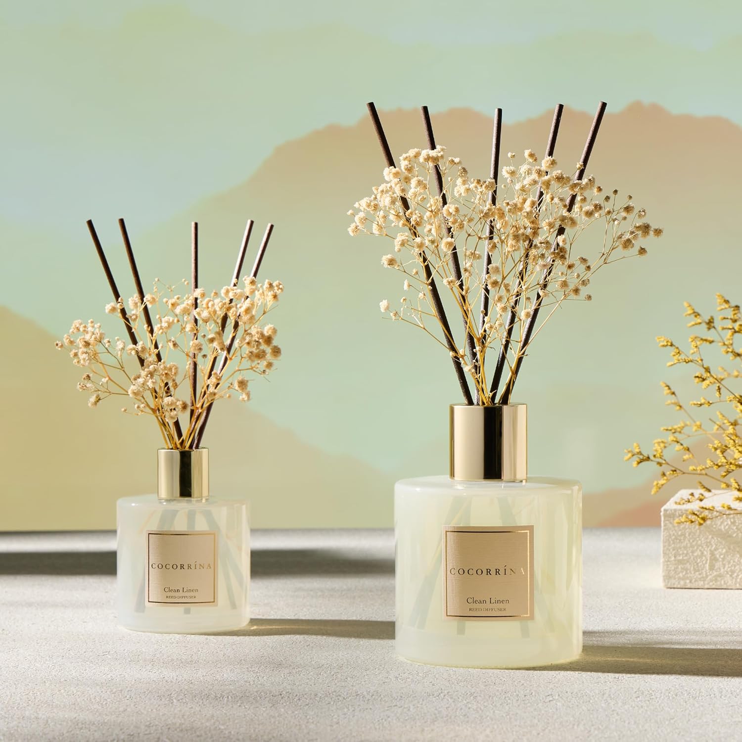 COCORRINA Reed Diffuser - Clean Linen 17 Fl Oz
