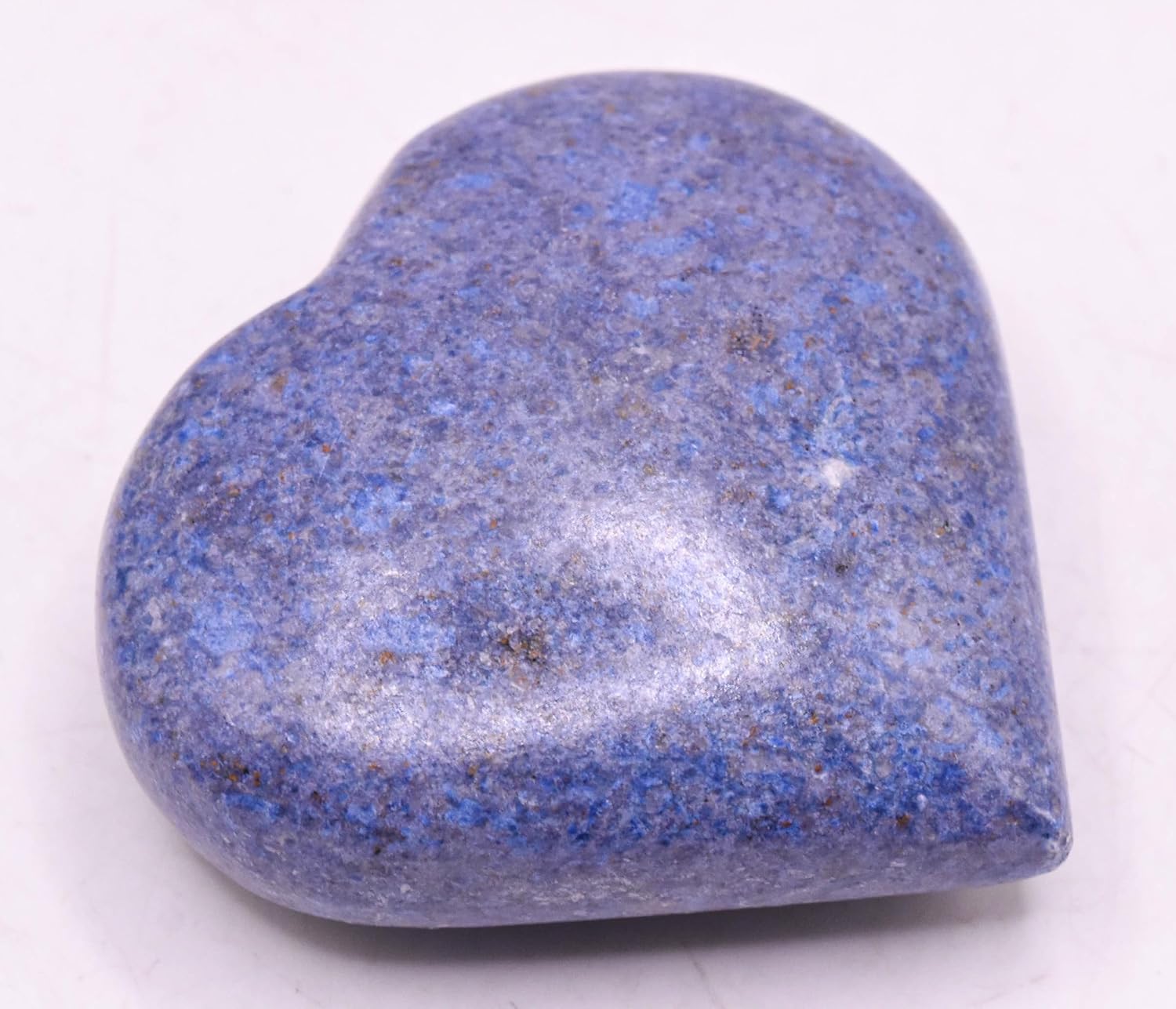 22 Blue Dumortierite Carved Heart Mineral Collectible