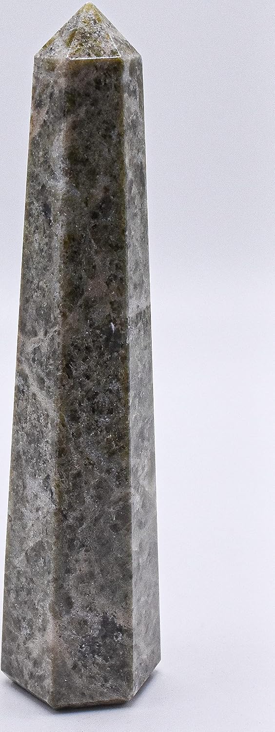 42 Inch Green Vesuvianite Obelisk Crystal Mineral Specimen Tower Wand