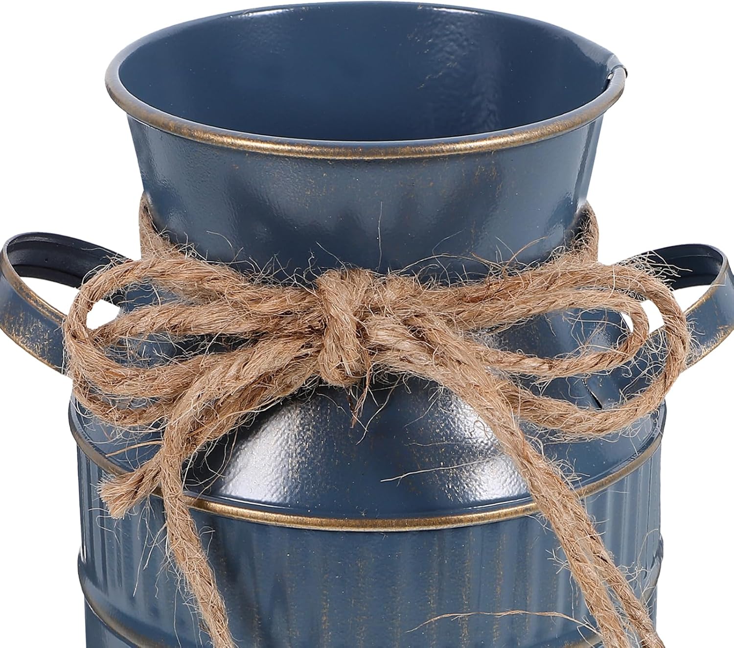Vintage Galvanized Milk Can Flower Vase