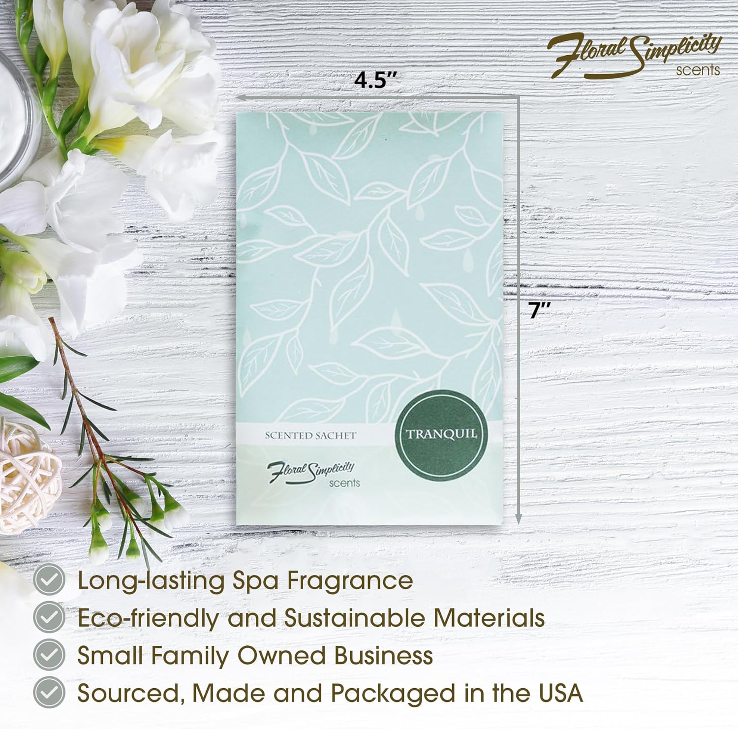 Tranquil Scented Sachets Pack of 3 - Home Fragrance